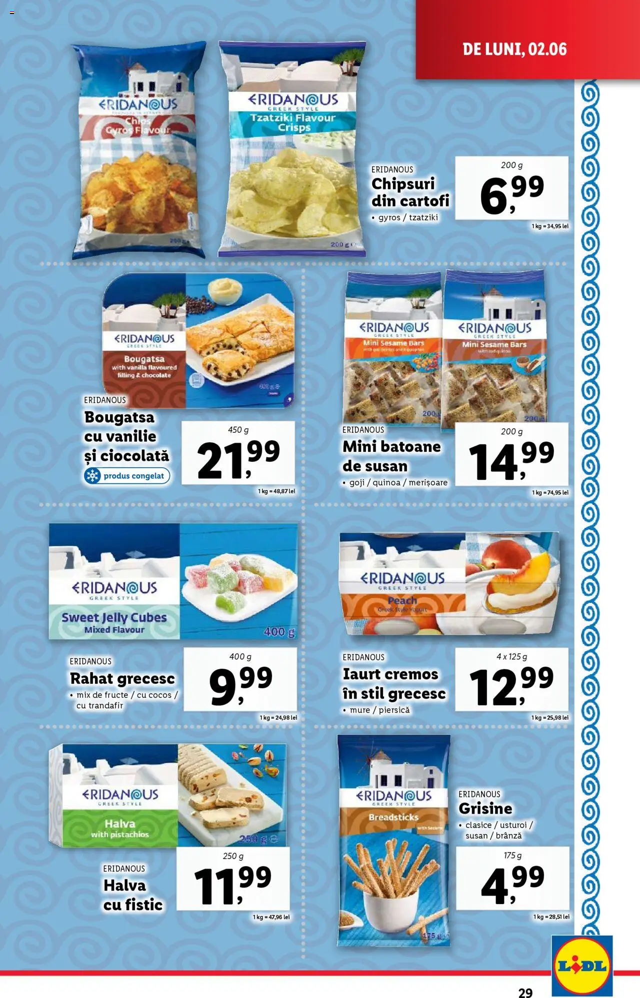 Catalog LIDL 2 - 8 Iunie 2025 | Pagina 29 | Produse: Iaurt, Ciocolată, Fistic, Usturoi