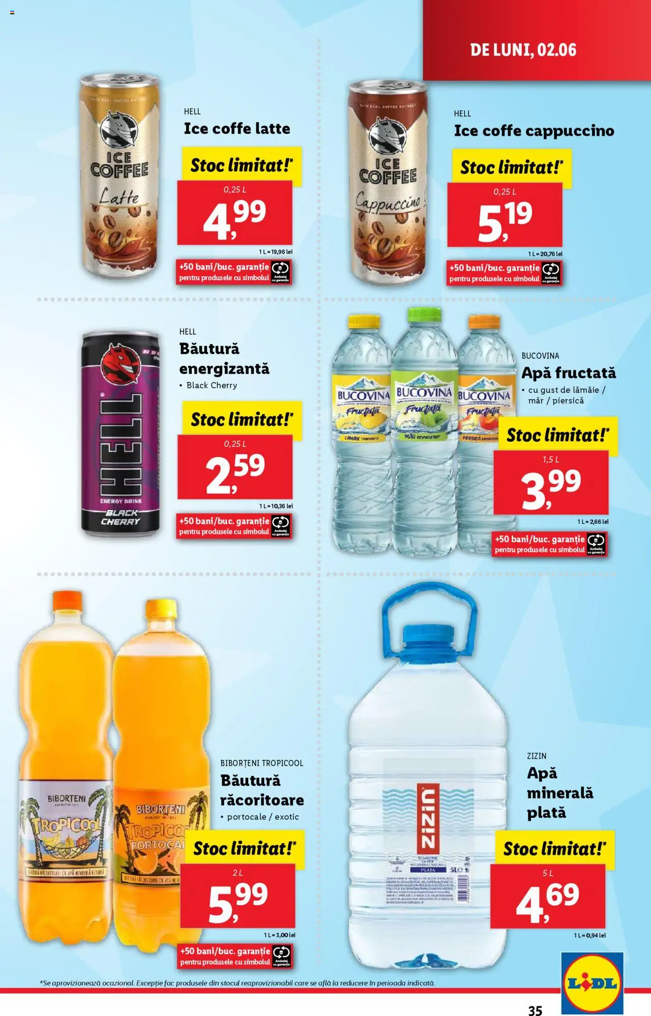 Catalog LIDL 2 - 8 Iunie 2025 | Pagina 35 | Produse: Piersică, Portocale, Apă, Lămâie