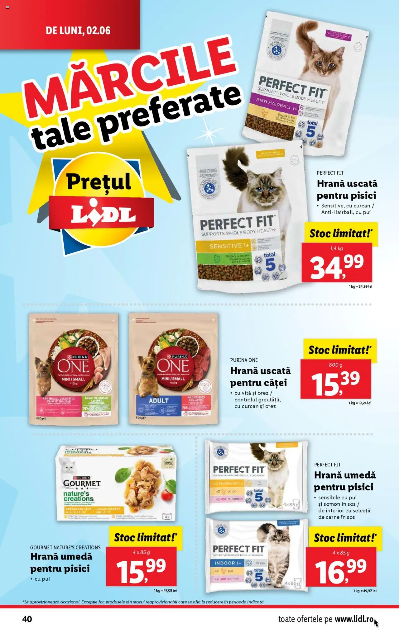 Catalog LIDL 2 - 8 Iunie 2025 | Pagina 40 | Produse: Body, Hacıyatmaz Kedi Oyuncağı, Orez, Sos