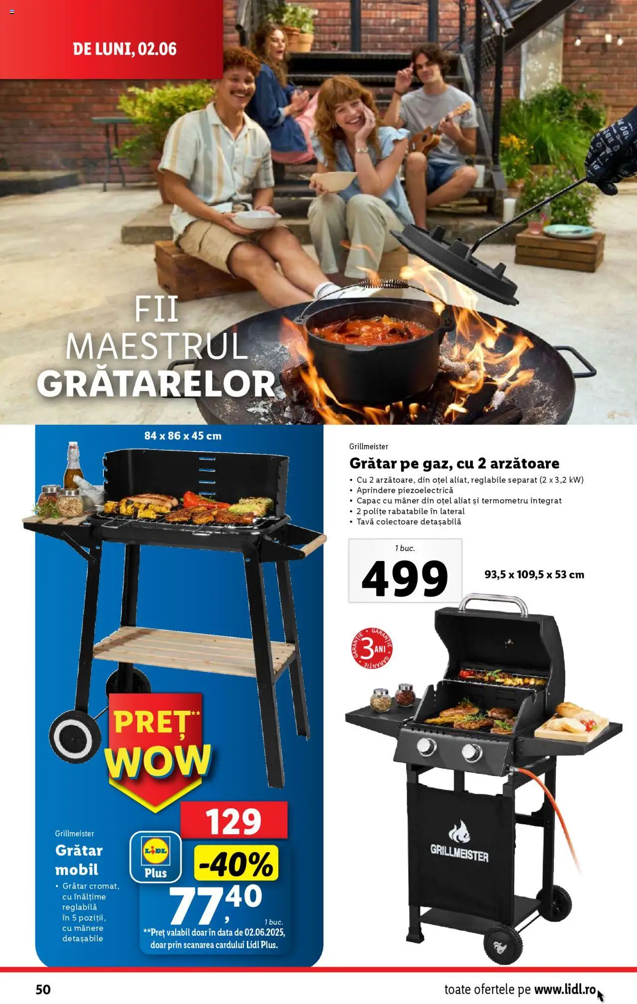 Catalog LIDL 2 - 8 Iunie 2025 | Pagina 50 | Produse: Termometru, Grătar, Mâner