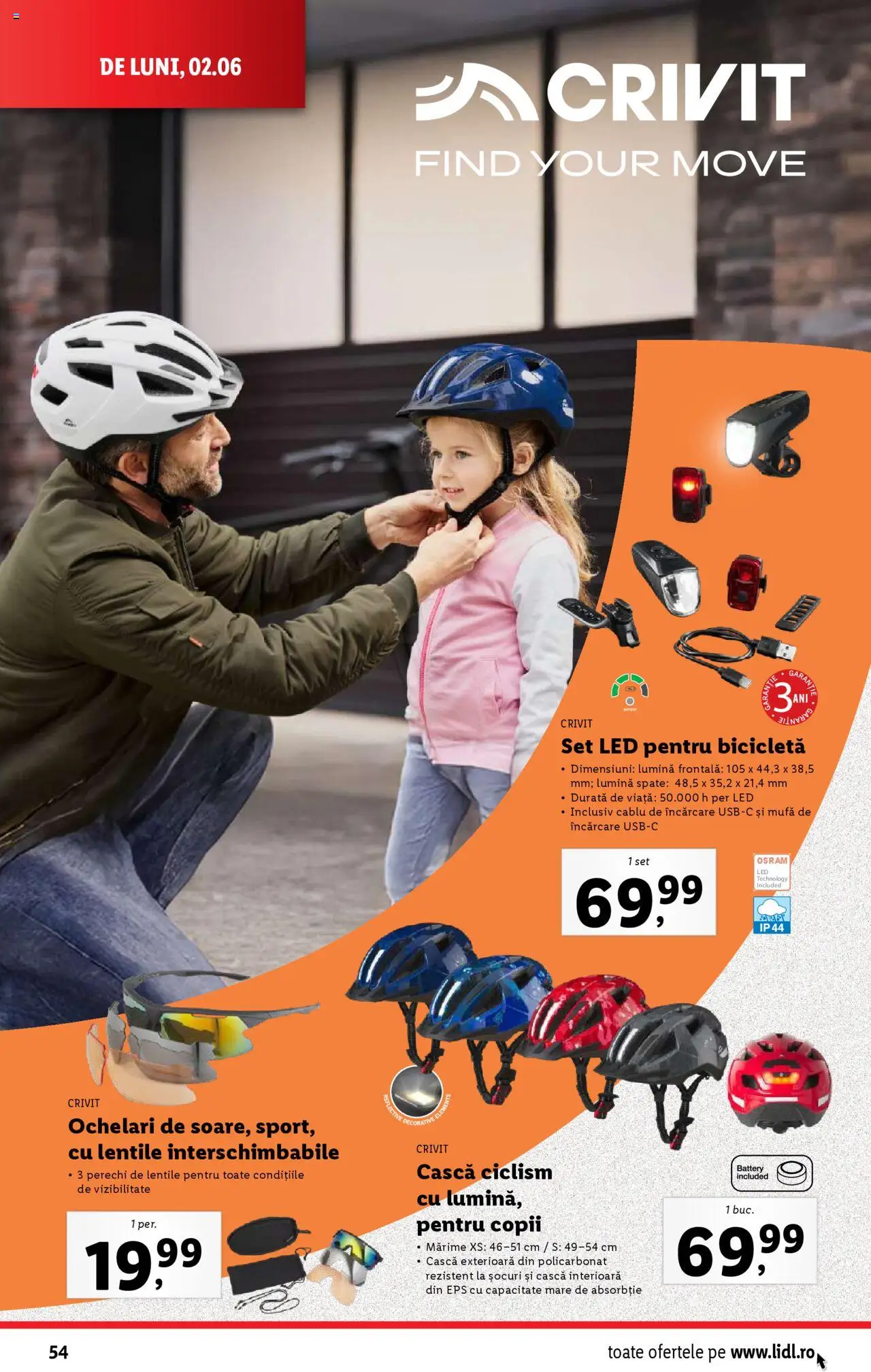 Catalog LIDL 2 - 8 Iunie 2025 | Pagina 54 | Produse: Tavuk suyu, Ochelari, Cablu, Dana kuşbaşı