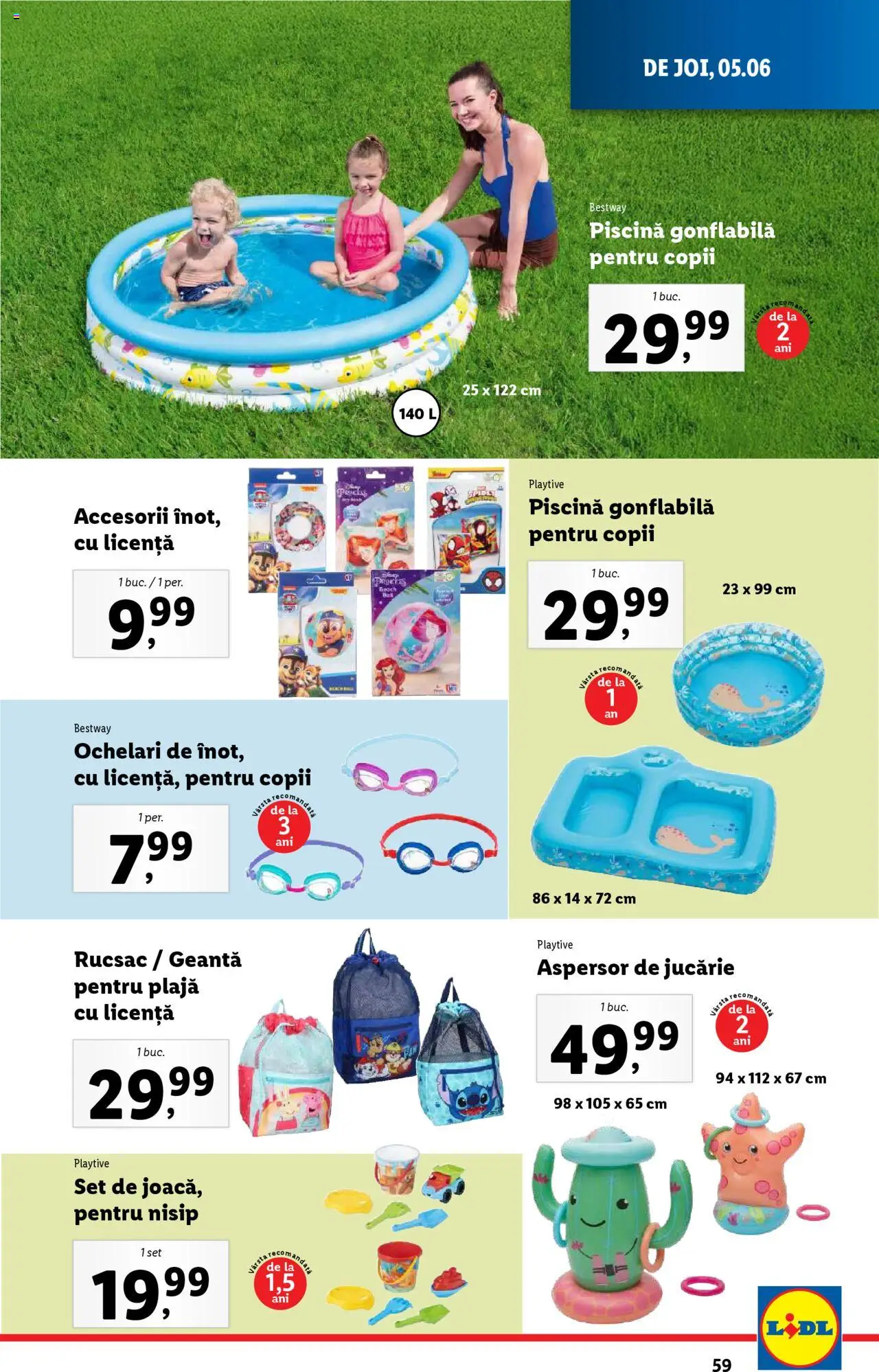 Catalog LIDL 2 - 8 Iunie 2025 | Pagina 59 | Produse: Ochelari, Geantă, Piscină, Rucsac