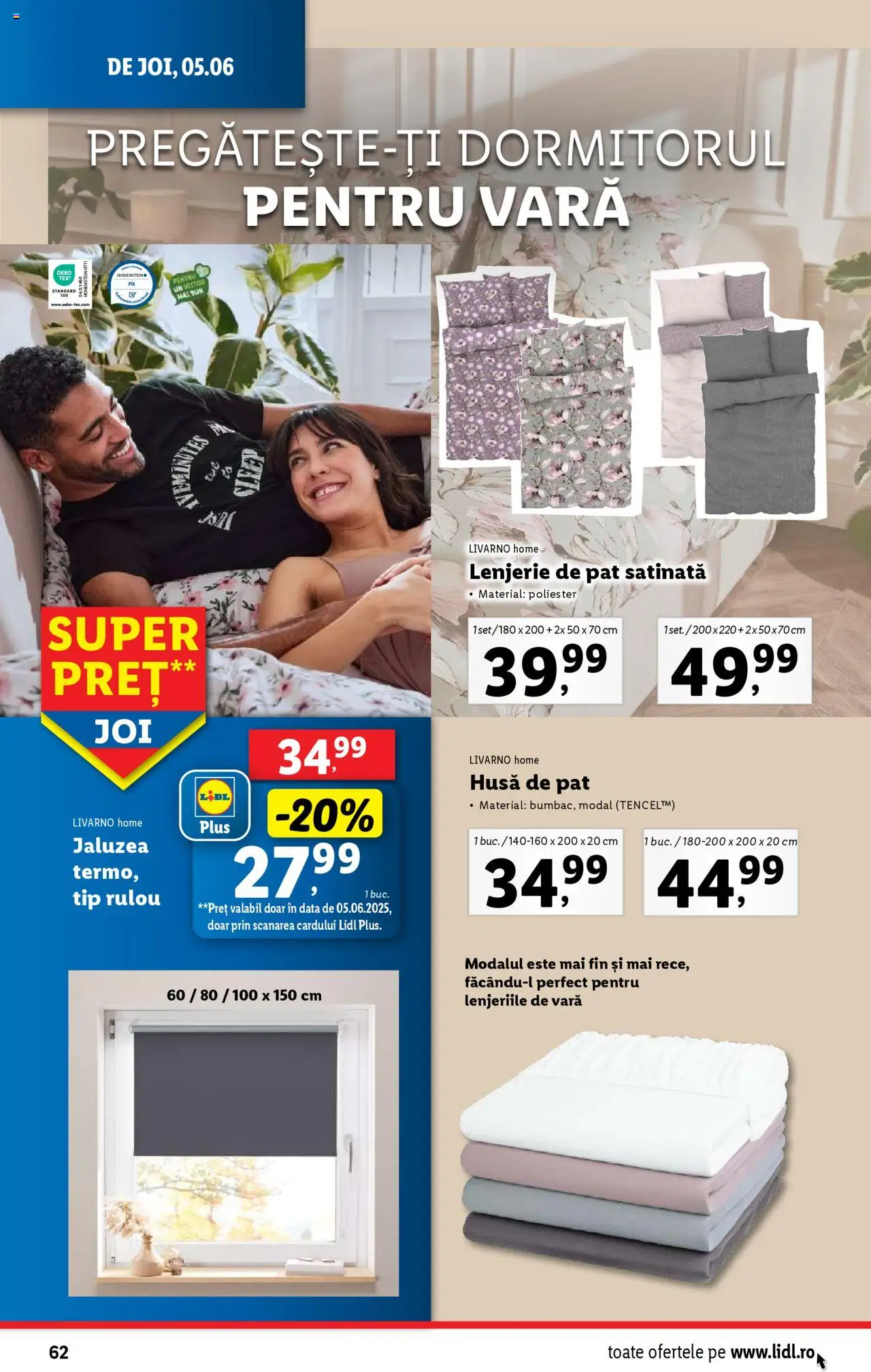 Catalog LIDL 2 - 8 Iunie 2025 | Pagina 62 | Produse: Pat, Lenjerie de pat