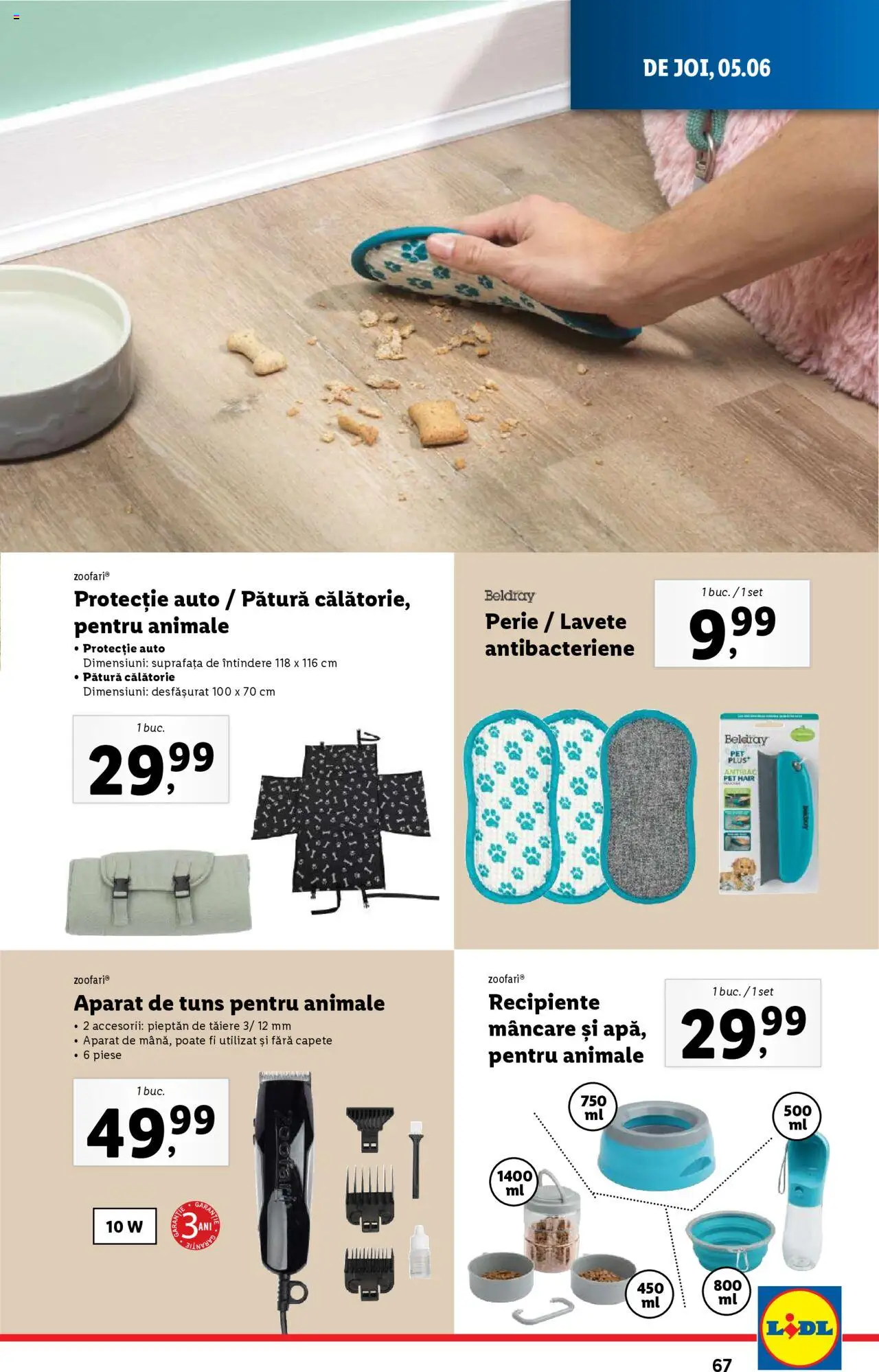 Catalog LIDL 2 - 8 Iunie 2025 | Pagina 67 | Produse: Pătură, Perie, Recipiente, Lavete