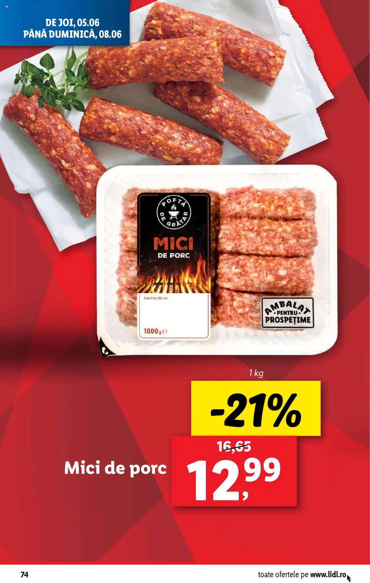 Catalog LIDL 2 - 8 Iunie 2025 | Pagina 74 | Produse: Mici