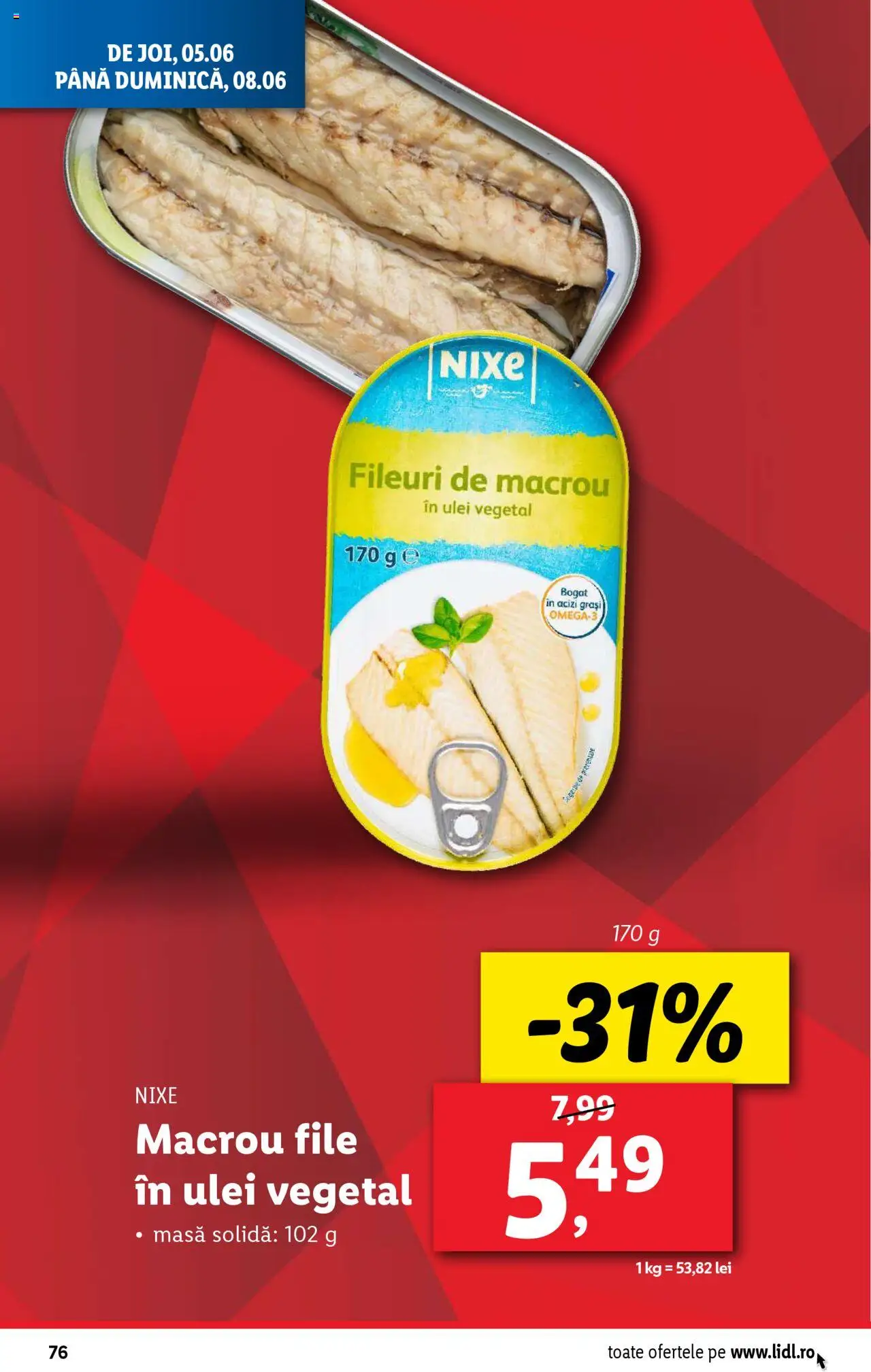 Catalog LIDL 2 - 8 Iunie 2025 | Pagina 76 | Produse: Masă, Ulei