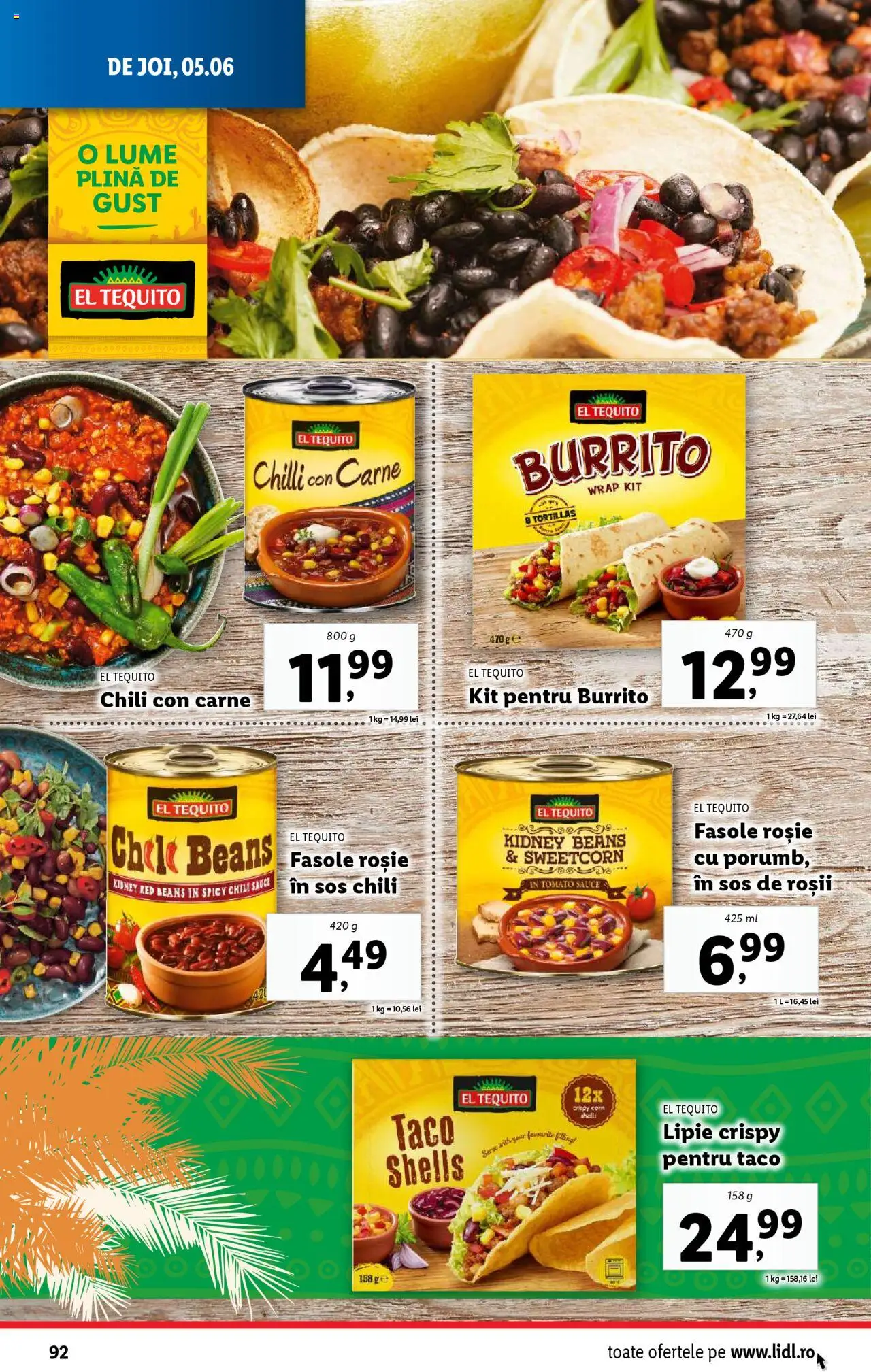 Catalog LIDL 2 - 8 Iunie 2025 | Pagina 92 | Produse: Chilli, Brokoli, Roșii, Tortillas