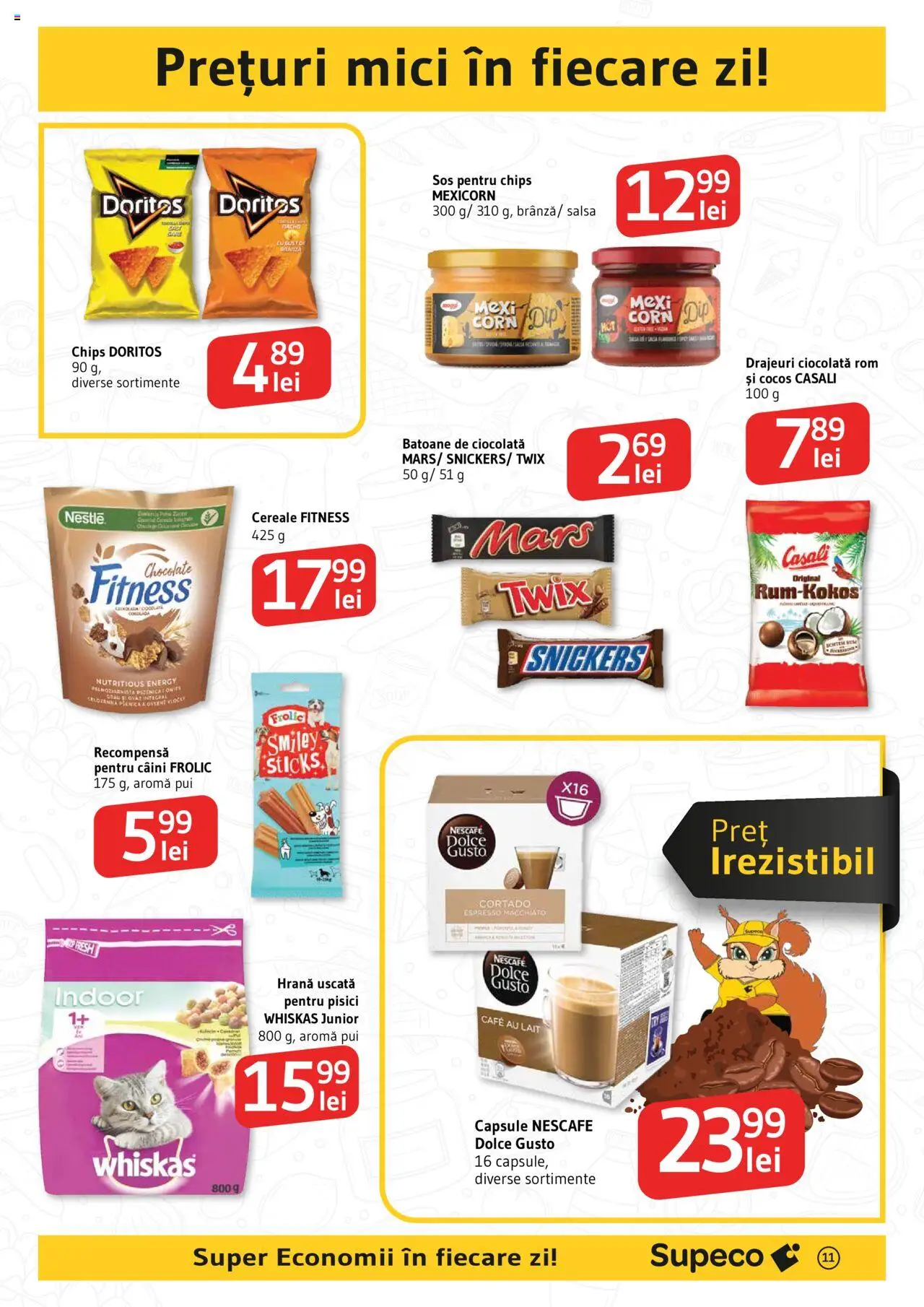 Catalog Supeco 29 Mai - 11 Iunie 2025 | Pagina 11 | Produse: Hacıyatmaz Kedi Oyuncağı, Ciocolată, Rom, Sos