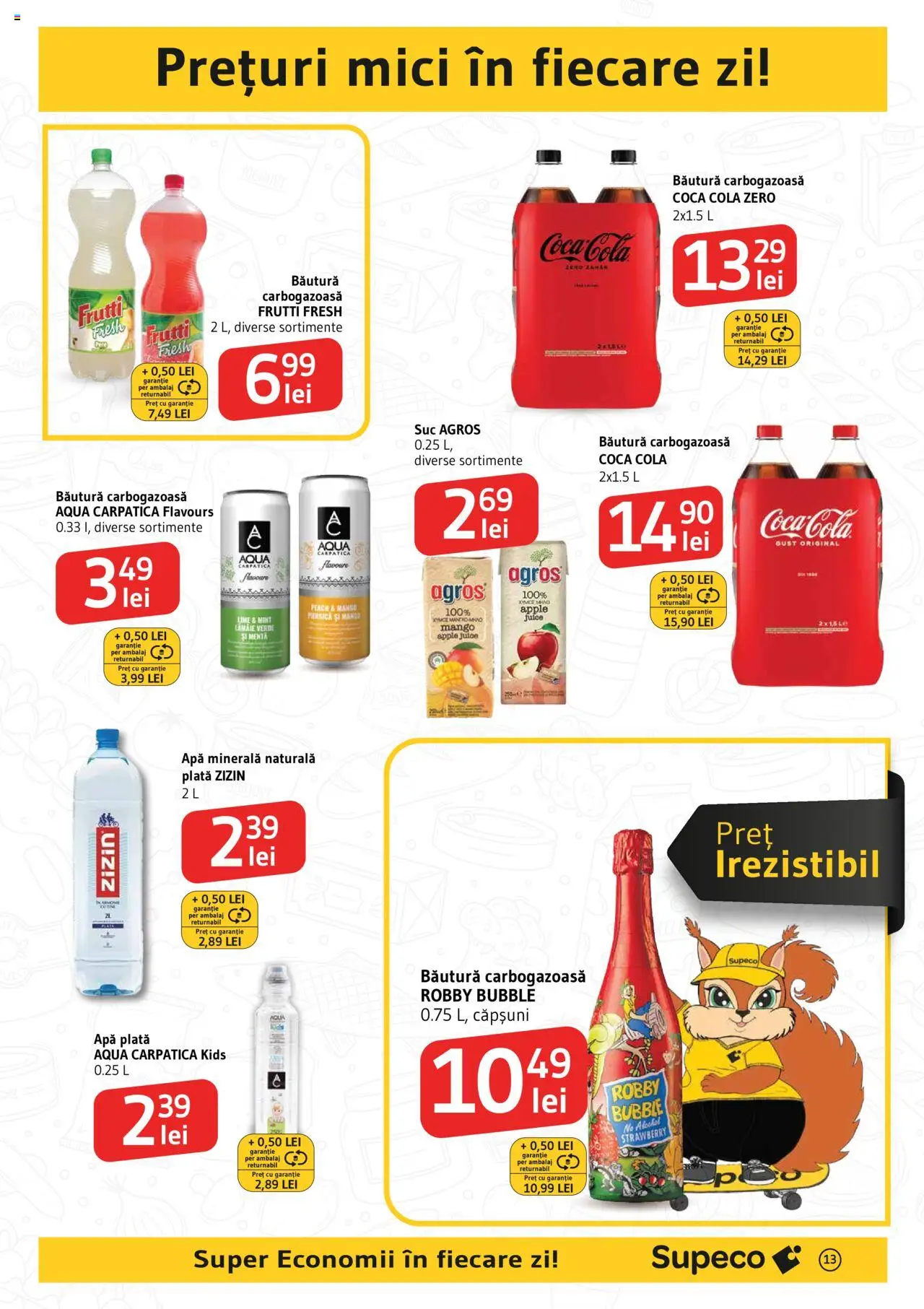 Catalog Supeco 29 Mai - 11 Iunie 2025 | Pagina 13 | Produse: Amerikan servis, Suc, Apă, Lămâie