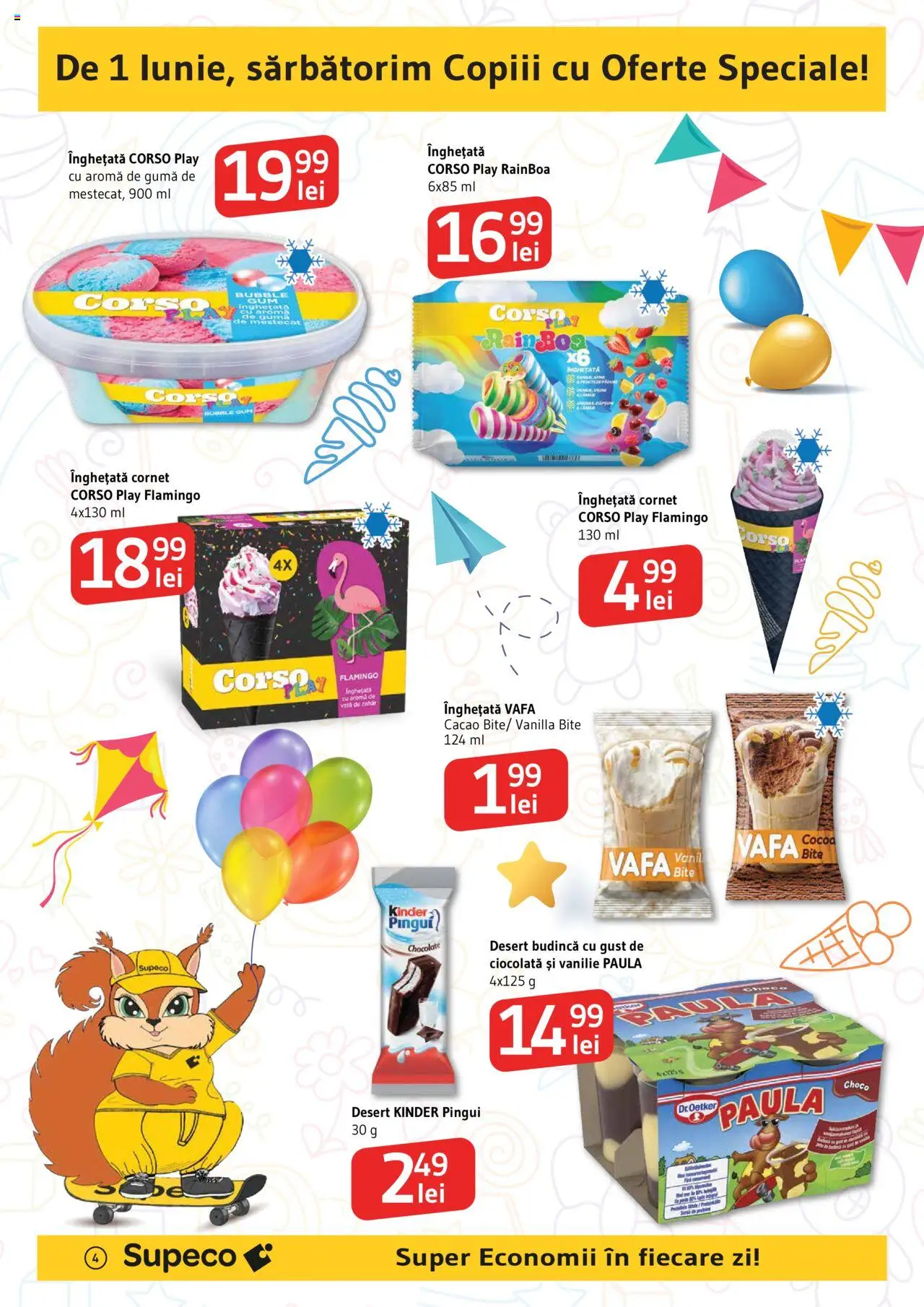 Catalog Supeco 29 Mai - 11 Iunie 2025 | Pagina 4 | Produse: Ciocolată, Cacao, Înghețată, Zahăr