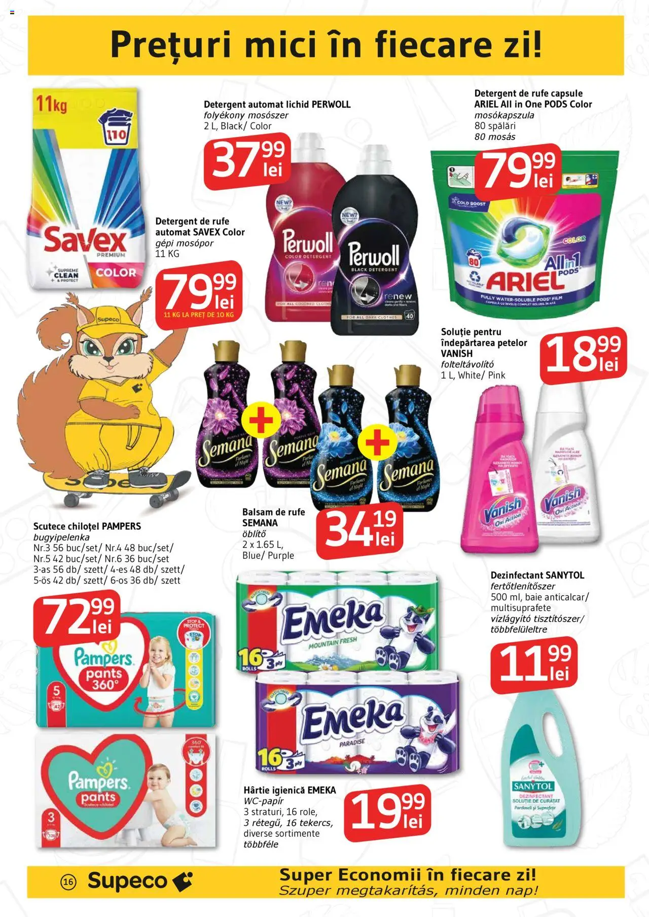 Catalog Supeco 29 Mai - 11 Iunie 2025 | Pagina 16 | Produse: Pomelo, Balsam de rufe, Îndepărtarea petelor, Çelik Mama ve Su Kabı