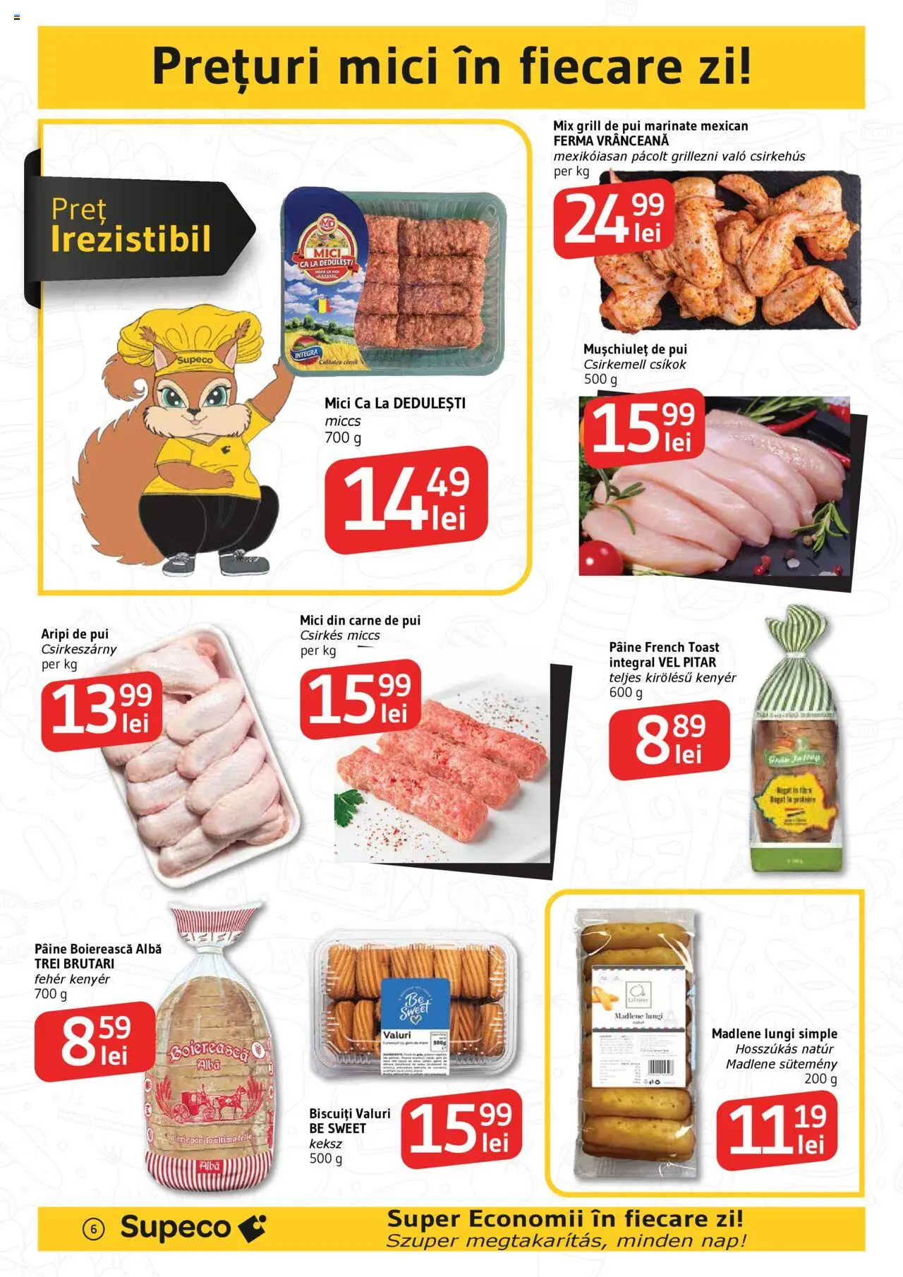 Catalog Supeco 29 Mai - 11 Iunie 2025 | Pagina 6 | Produse: Grill, Hacıyatmaz Kedi Oyuncağı, Pâine, Biscuiți