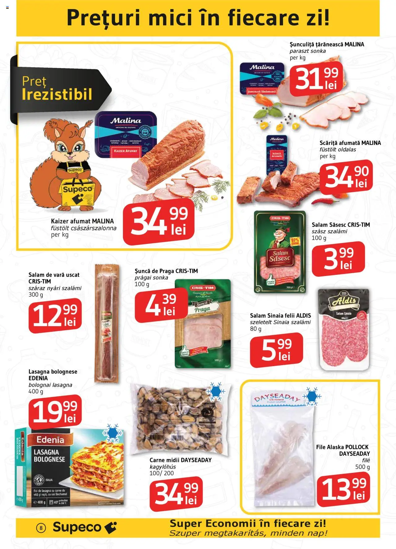 Catalog Supeco 29 Mai - 11 Iunie 2025 | Pagina 8 | Produse: Mici, Salam, Carne De Vită, Sos