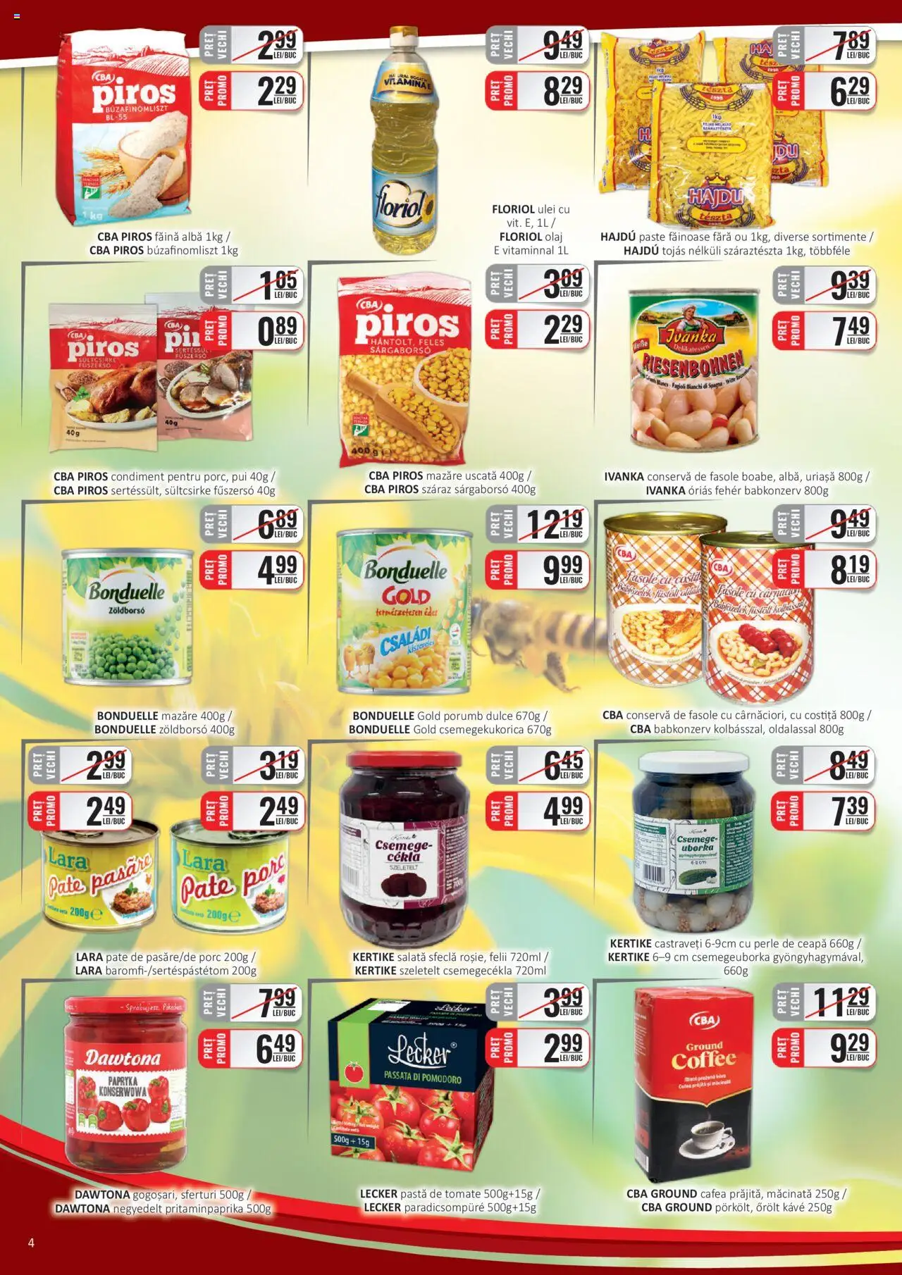 Catalog CBA 1 - 14 Iunie 2025 | Pagina 4 | Produse: Mazăre, Ulei, Făină, Salată