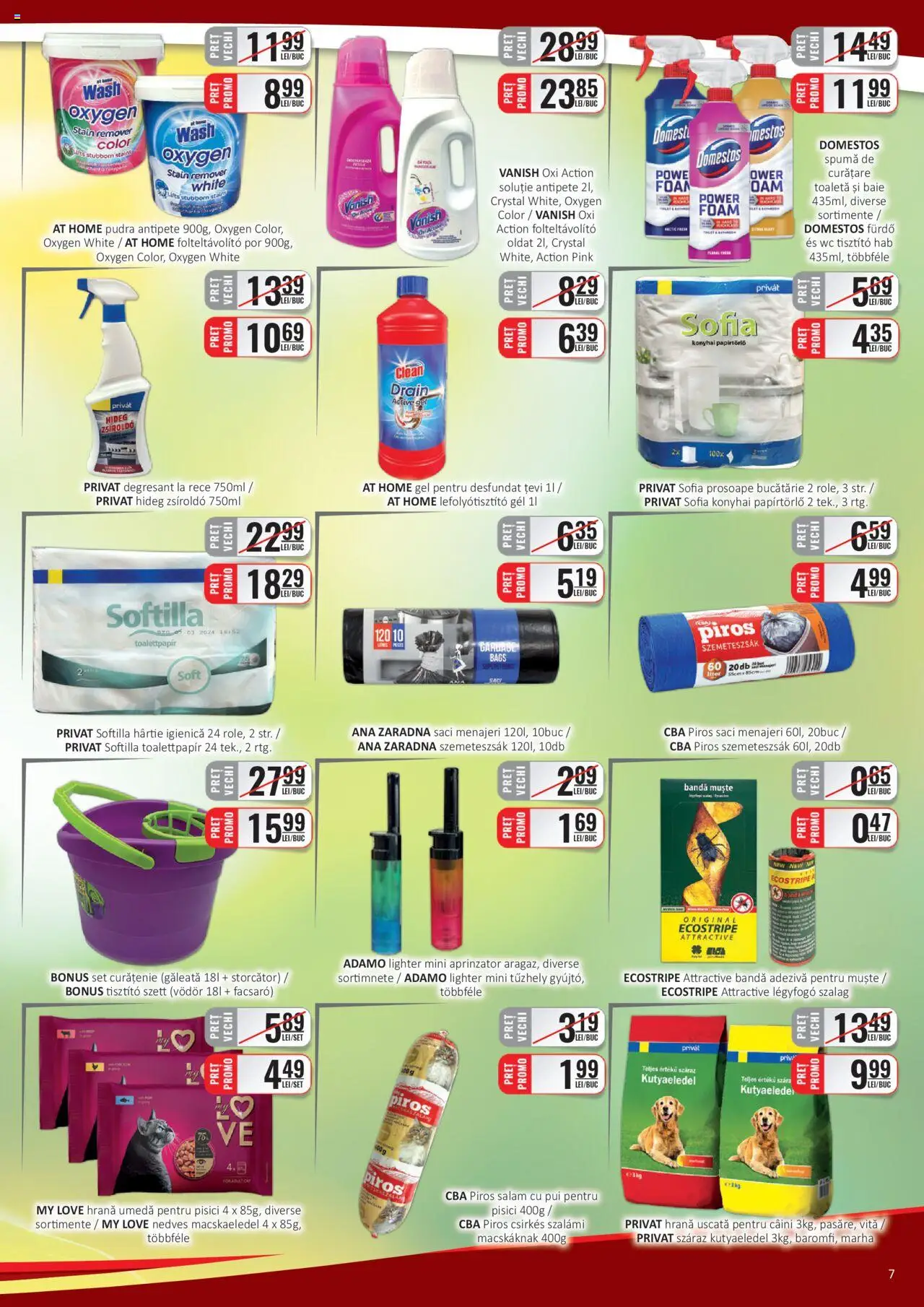 Catalog CBA 1 - 14 Iunie 2025 | Pagina 7 | Produse: Saci menajeri, Bucătărie, Toaletă, Salam