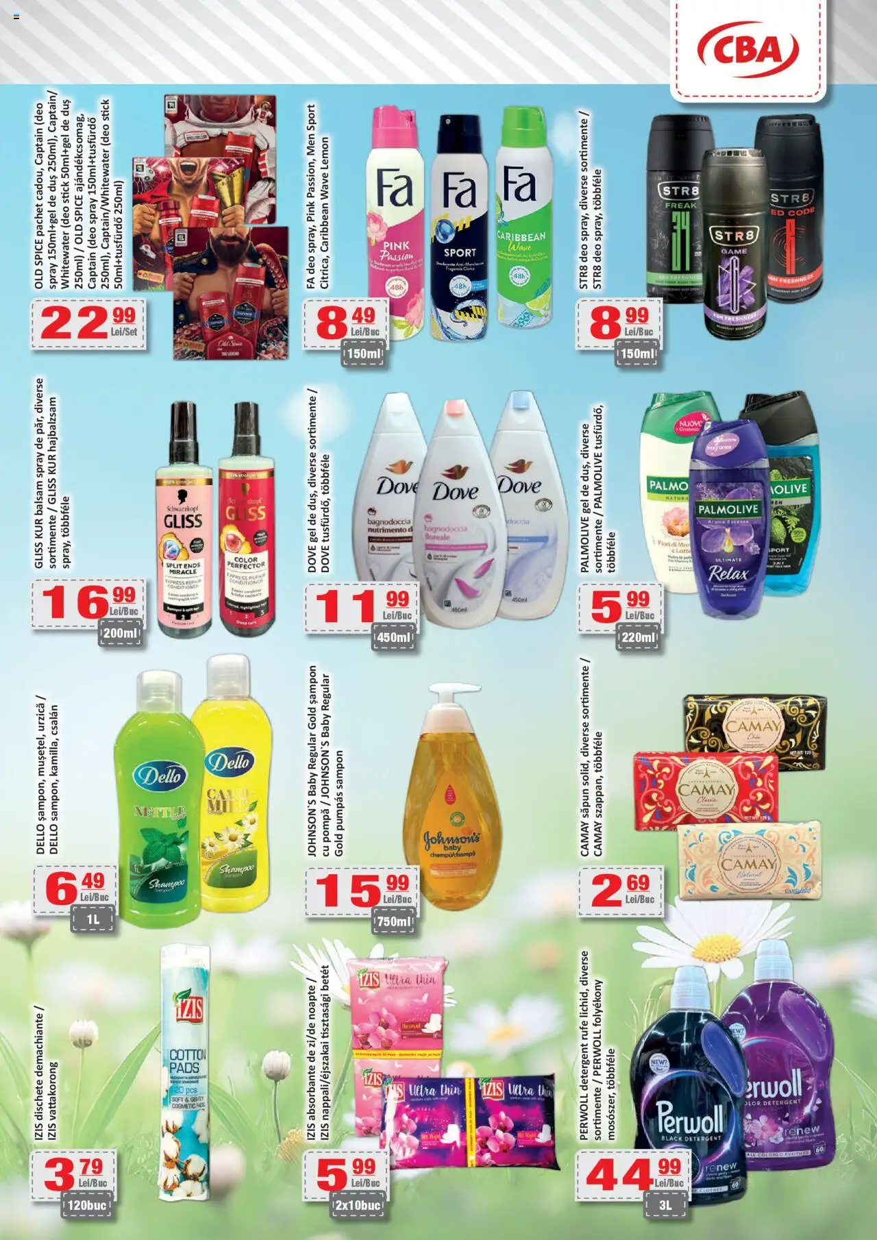 Catalog CBA 12 - 23 Iunie 2025 | Pagina 10 | Produse: Duș, Șampon, Detergent, Absorbante