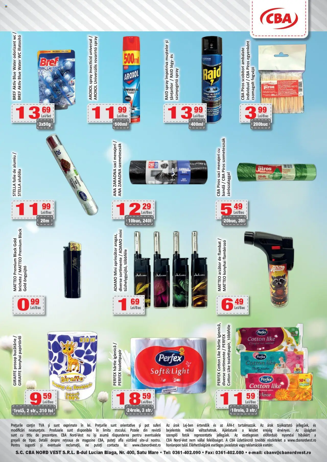 Catalog CBA 12 - 23 Iunie 2025 | Pagina 12 | Produse: Saci menajeri, Bucătărie, Soğanlar, Spray insecticid