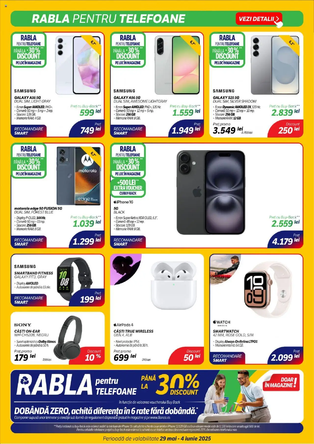 Catalog Flanco 29 Mai - 3 Iunie 2025 | Pagina 2 | Produse: Telefon, Memorie, Căști, Smartwatch