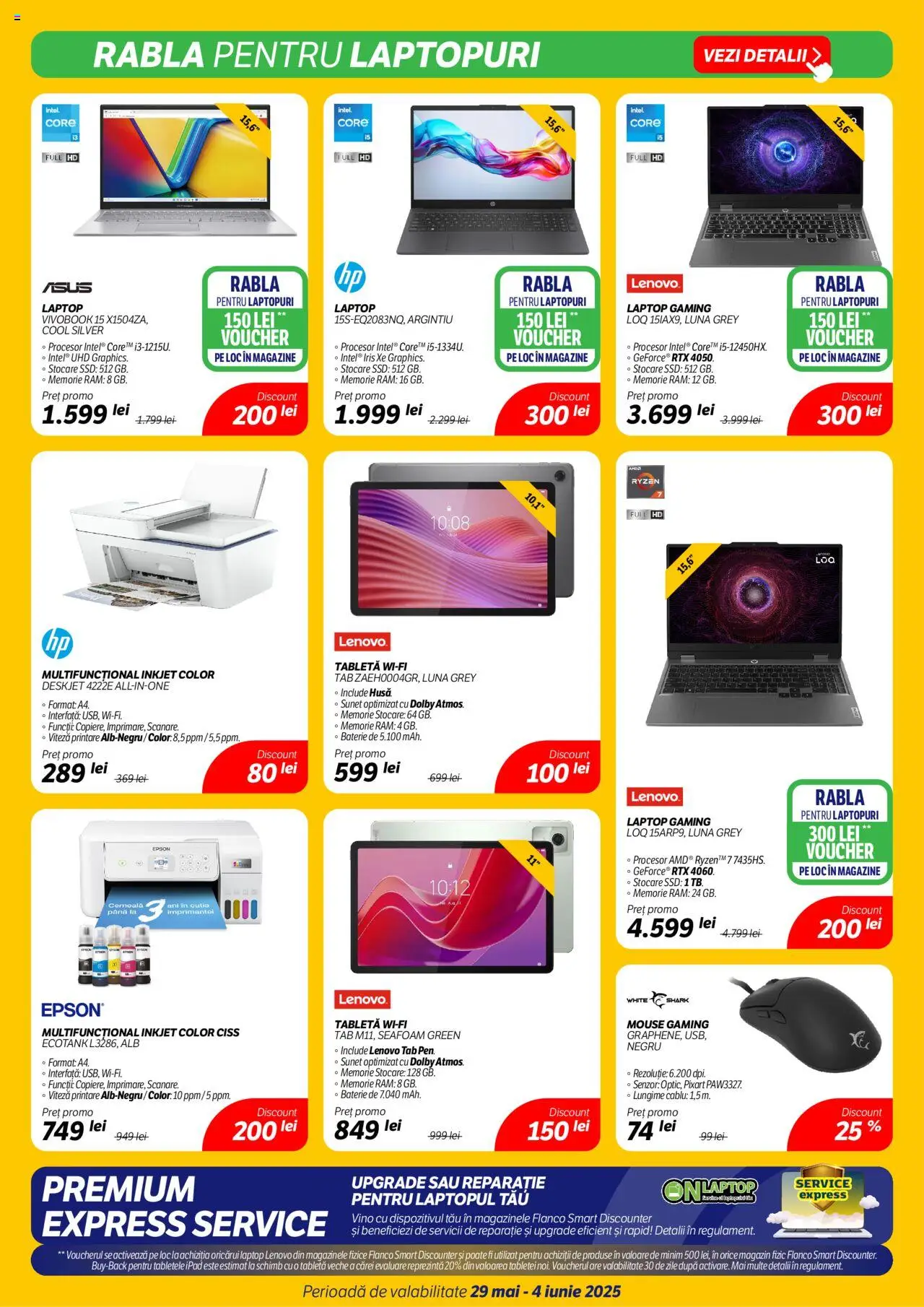 Catalog Flanco 29 Mai - 3 Iunie 2025 | Pagina 5 | Produse: Laptop, Tabletă, Cablu, Baterie