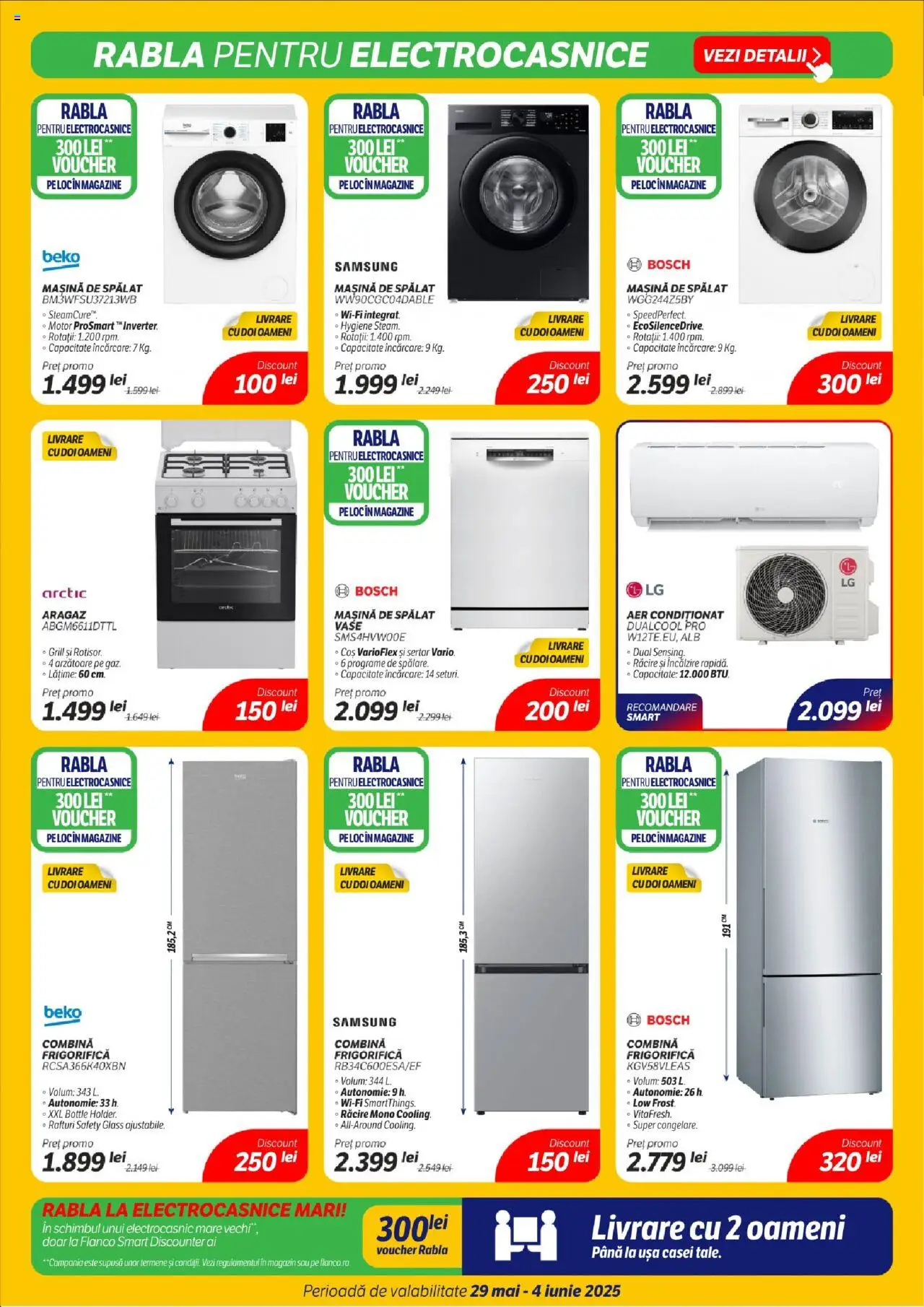 Catalog Flanco 29 Mai - 3 Iunie 2025 | Pagina 6 | Produse: Aragaz, Aer Condiționat, Grill, Combină frigorifică