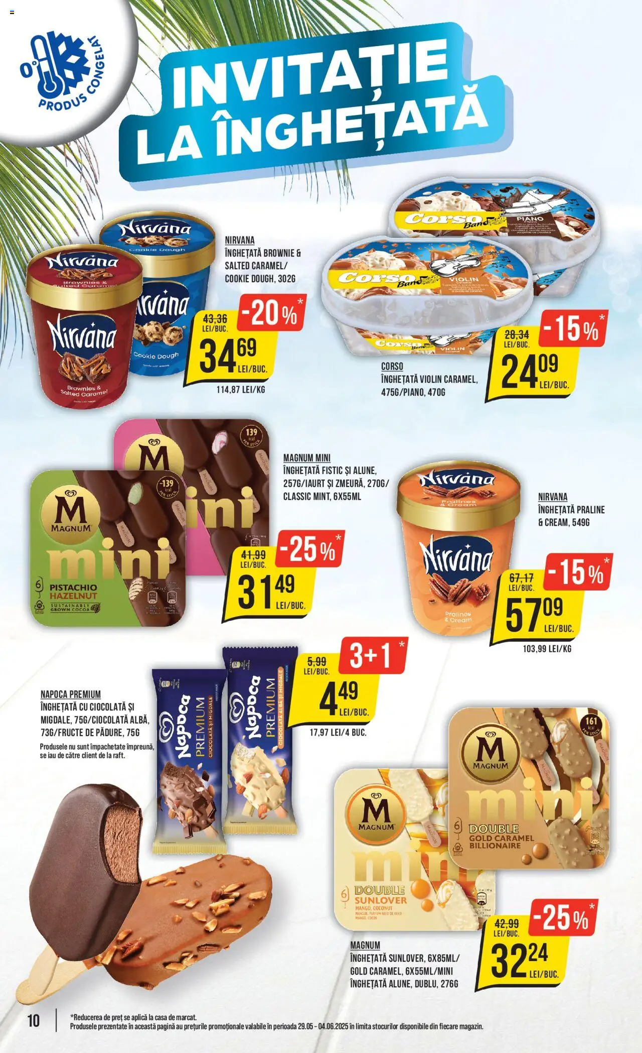 Catalog Mega Image 29 Mai - 3 Iunie 2025 | Pagina 10 | Produse: Migdale, Praline, Ciocolată, Înghețată