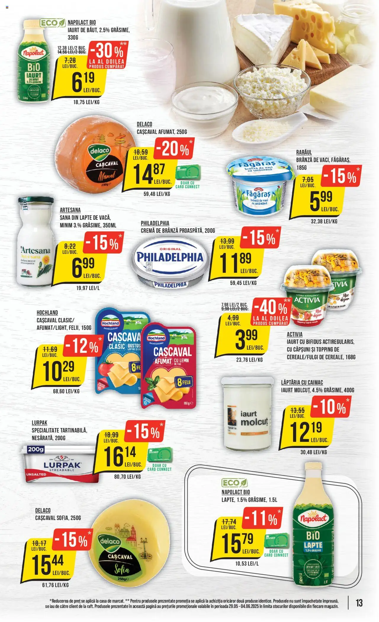 Catalog Mega Image 29 Mai - 3 Iunie 2025 | Pagina 13 | Produse: Cașcaval, Cremă, Smântână, Fulgi