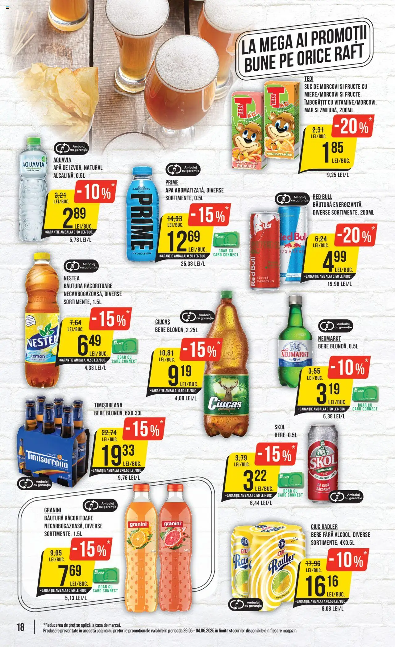 Catalog Mega Image 29 Mai - 3 Iunie 2025 | Pagina 18 | Produse: Raft, Köpek Sabunu, Bere, Fructe