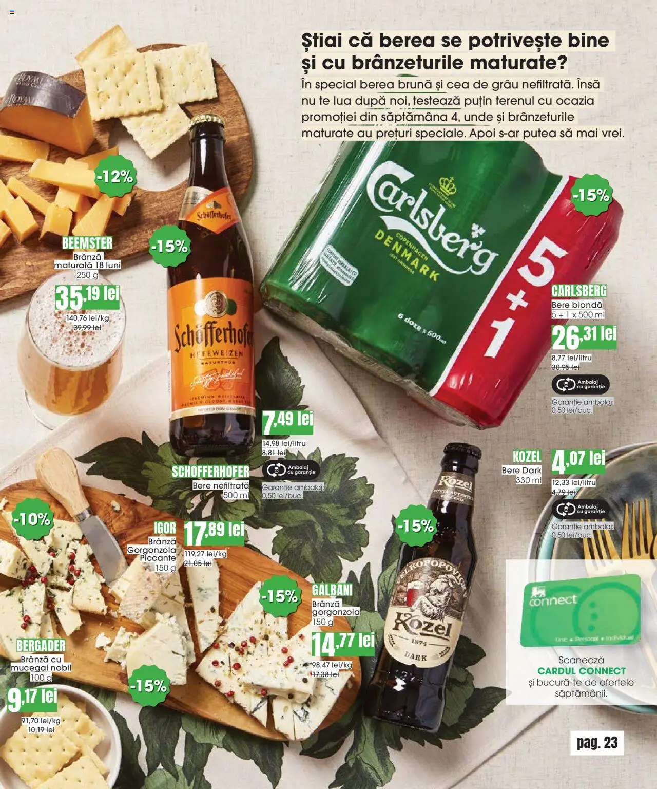 Catalog Mega Image 29 Mai - 24 Iunie 2025 | Pagina 23 | Produse: Brânză, Gorgonzola, Bere