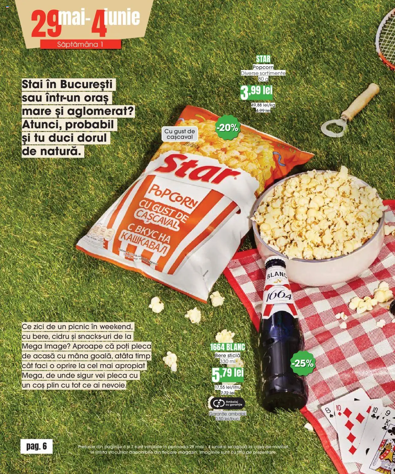 Catalog Mega Image 29 Mai - 24 Iunie 2025 | Pagina 6 | Produse: Coș, Cașcaval, Bere