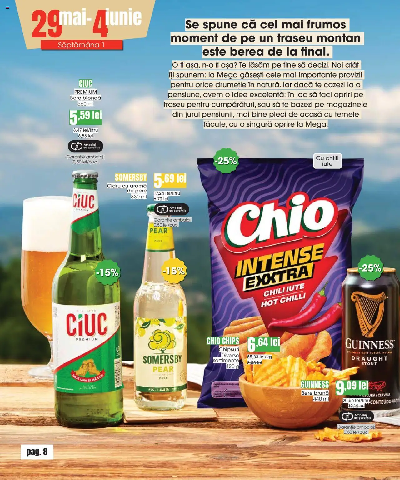Catalog Mega Image 29 Mai - 24 Iunie 2025 | Pagina 8 | Produse: Chilli, Bere, Chipsuri