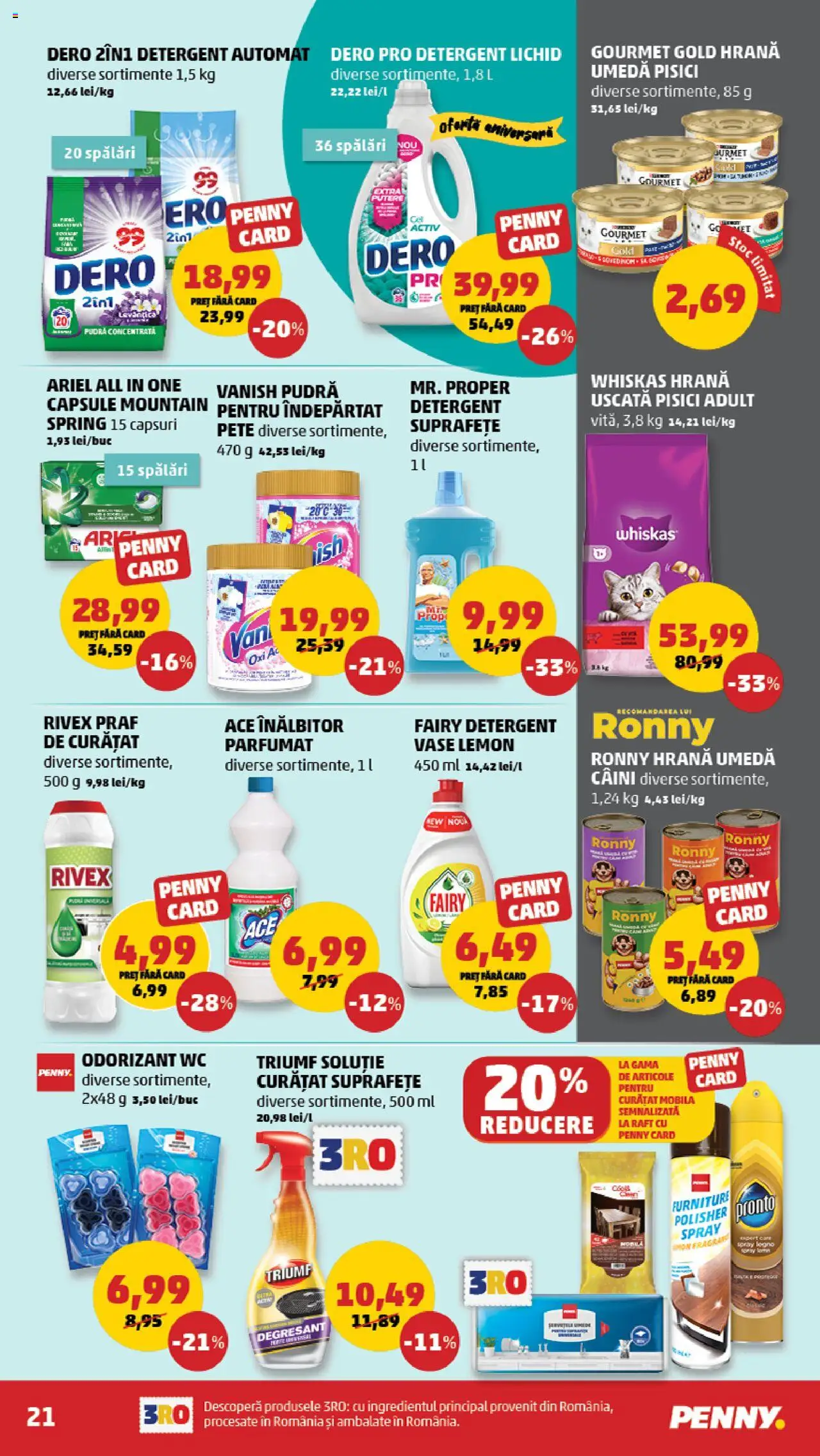 Catalog PENNY Market 28 Mai - 2 Iunie 2025 | Pagina 21 | Produse: Pară, Kedi Ödül Oyuncakları, Pudră, Çelik Mama ve Su Kabı