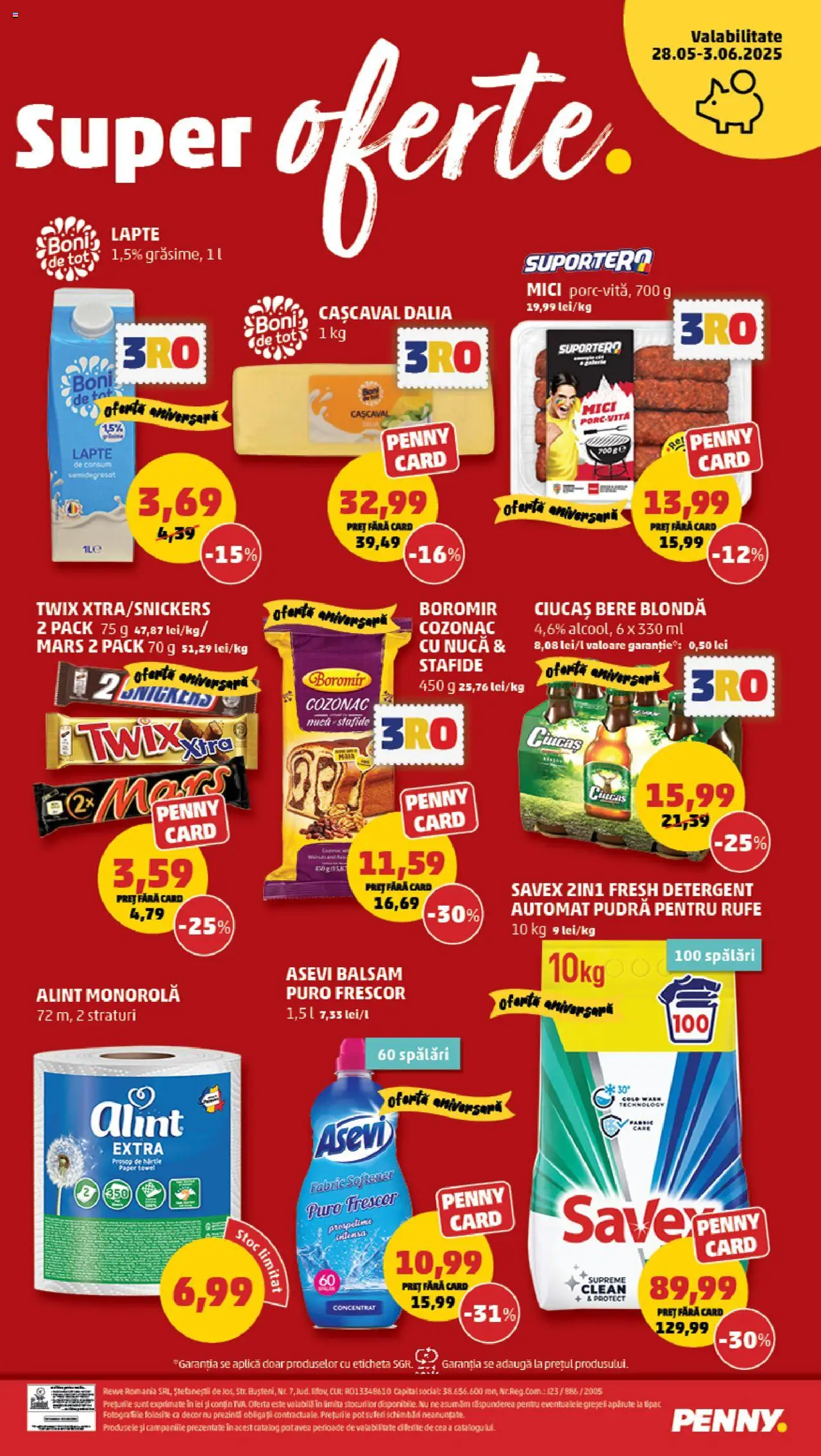Catalog PENNY Market 28 Mai - 2 Iunie 2025 | Pagina 24 | Produse: Pomelo, Cașcaval, Pudră, Bere