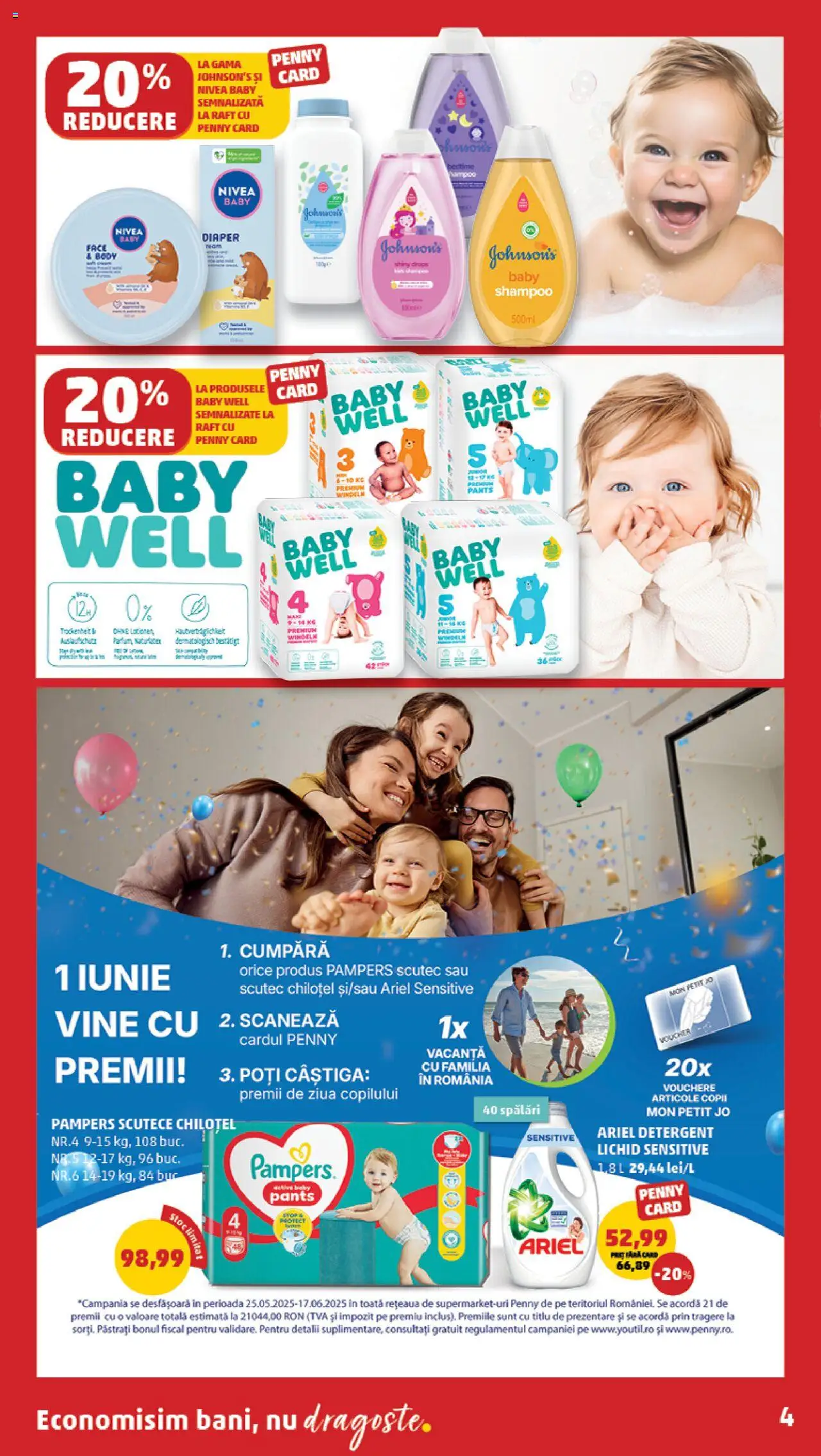 Catalog PENNY Market 28 Mai - 2 Iunie 2025 | Pagina 4 | Produse: Body, Raft, Detergent, Scutece