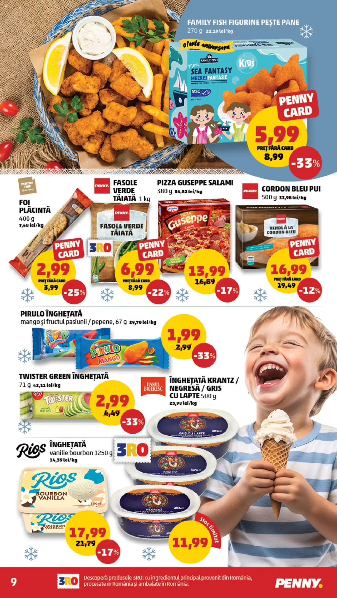 Catalog PENNY Market 28 Mai - 2 Iunie 2025 | Pagina 9 | Produse: Lapte, Bourbon, Fasole verde, Înghețată
