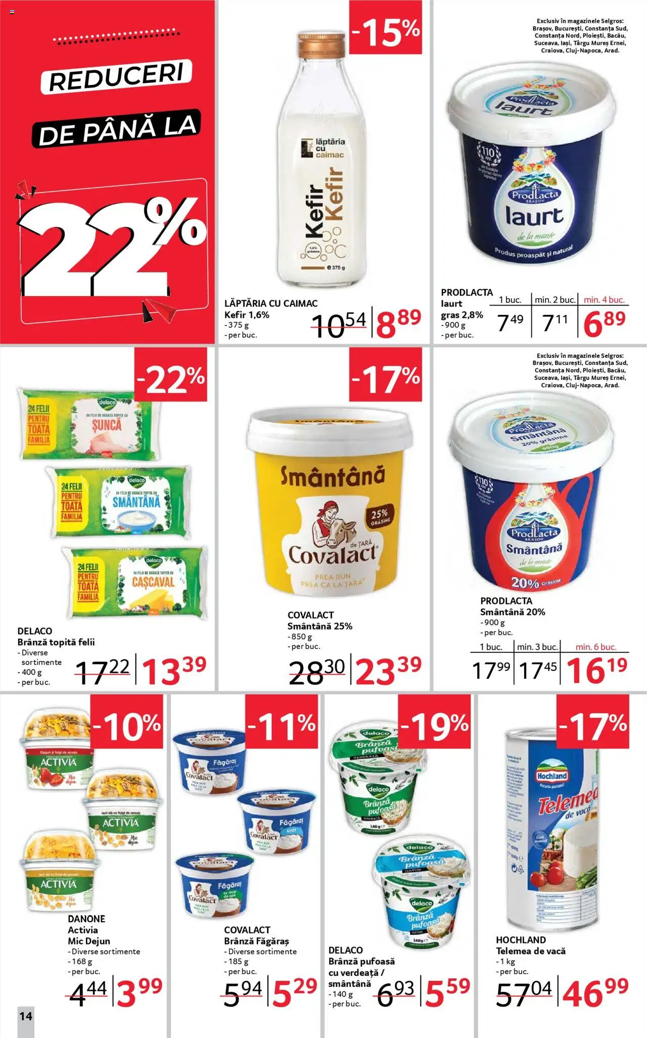 Catalog Selgros 30 Mai - 11 Iunie 2025 | Pagina 14 | Produse: Light Kedi Konservesi, Cașcaval, Smântână, Verdeață