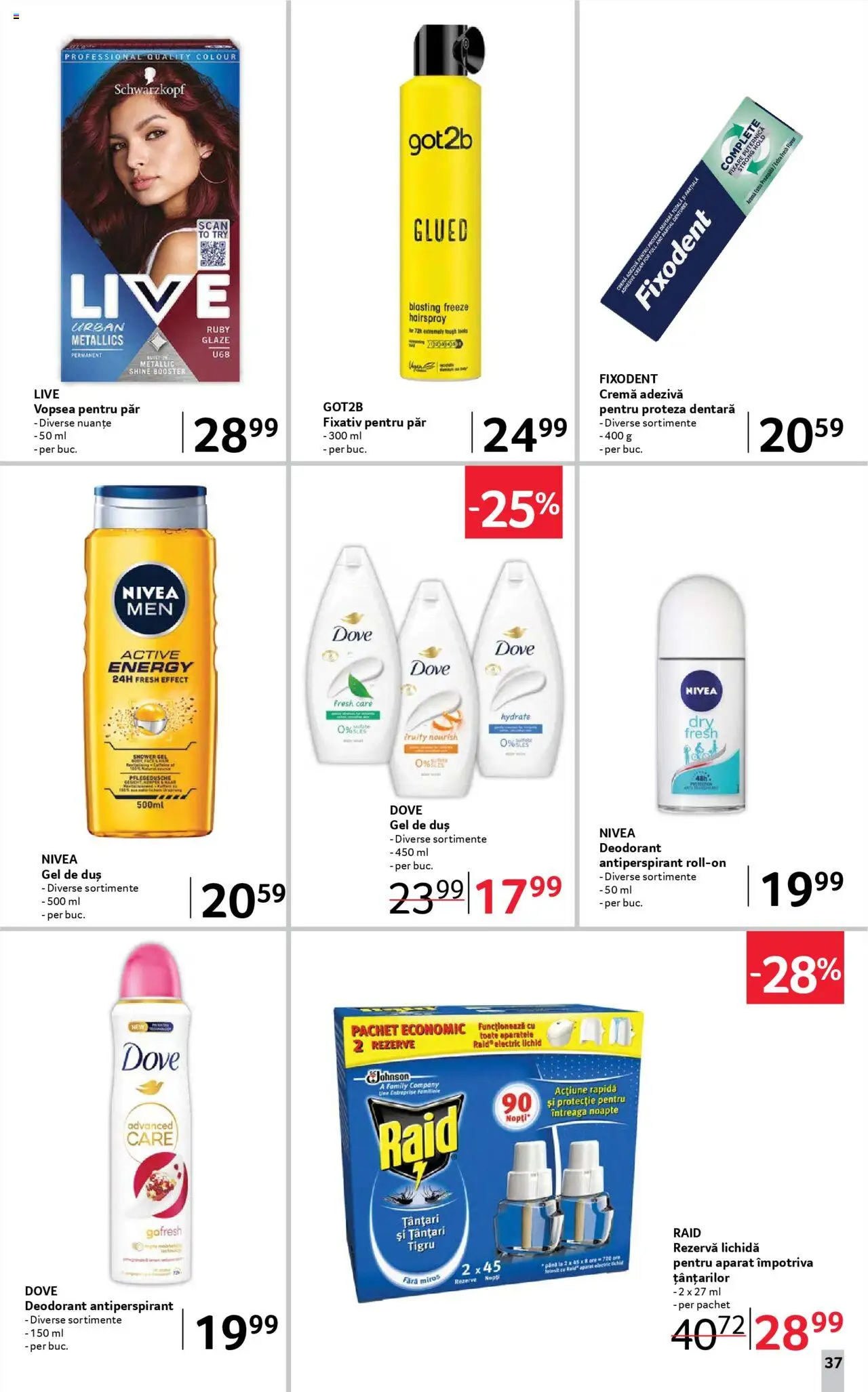 Catalog Selgros 30 Mai - 11 Iunie 2025 | Pagina 37 | Produse: Vopsea, Cremă, Deodorant, Fixativ pentru păr