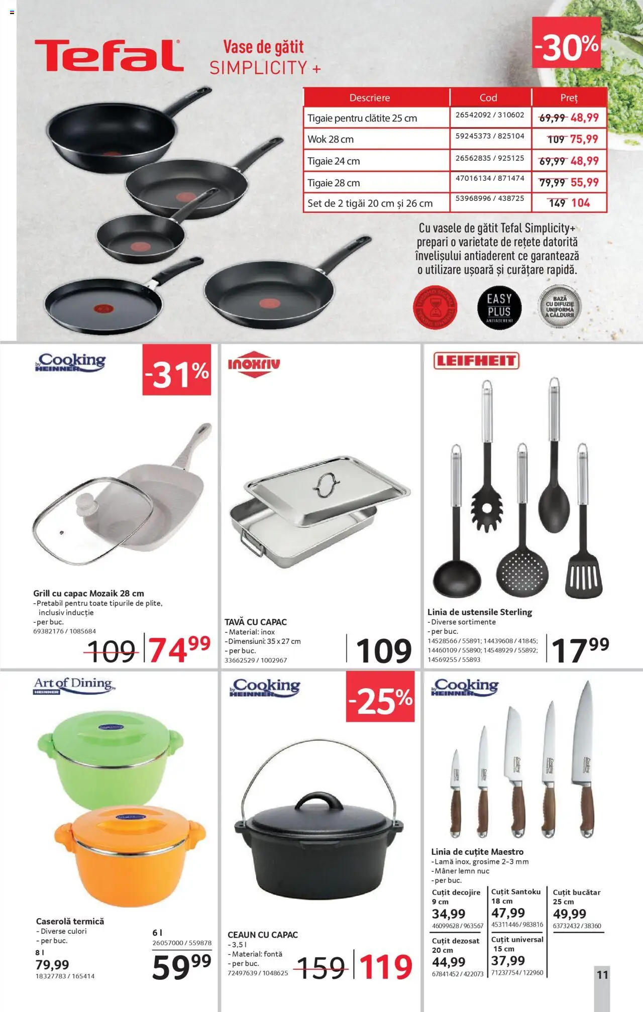 Catalog Selgros 30 Mai - 11 Iunie 2025 | Pagina 11 | Produse: Tigaie, Mâner, Cuțit, Clătite
