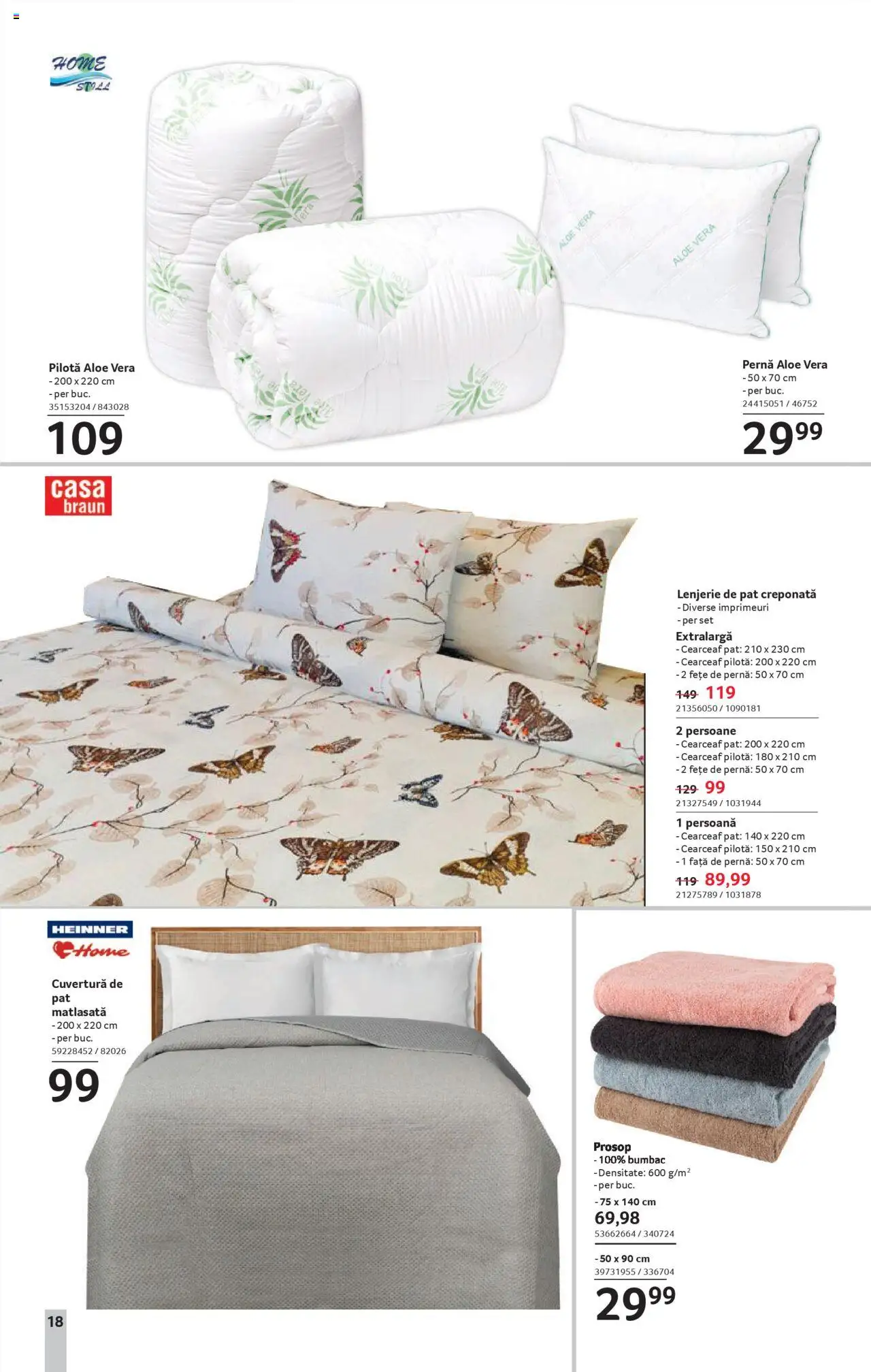 Catalog Selgros 30 Mai - 11 Iunie 2025 | Pagina 18 | Produse: Aloe vera, Lenjerie de pat, Pilotă, Față de pernă