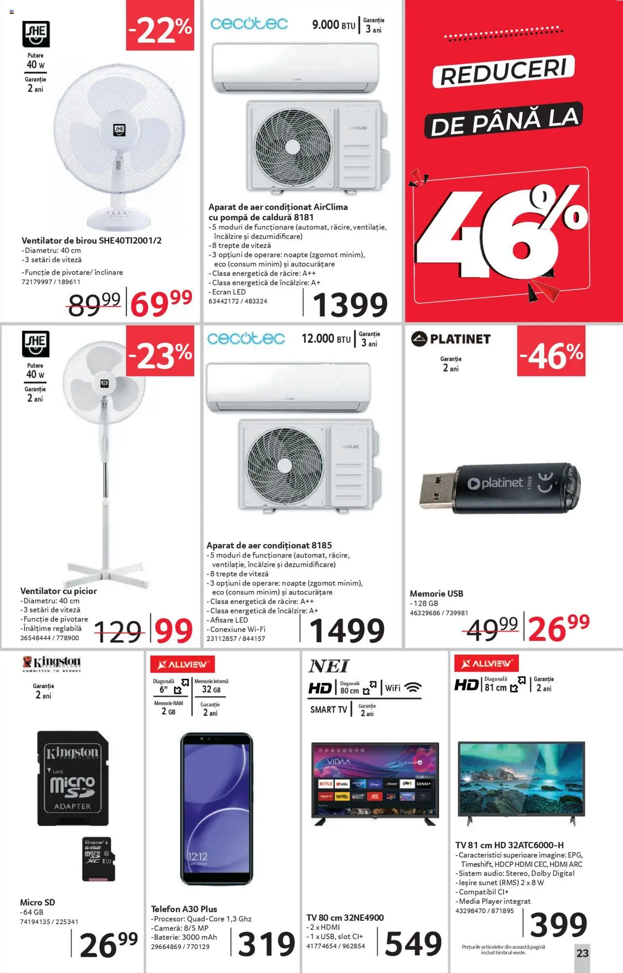 Catalog Selgros 30 Mai - 11 Iunie 2025 | Pagina 23 | Produse: Memorie, Aer Condiționat, Çikolatalı gofret, Ventilator