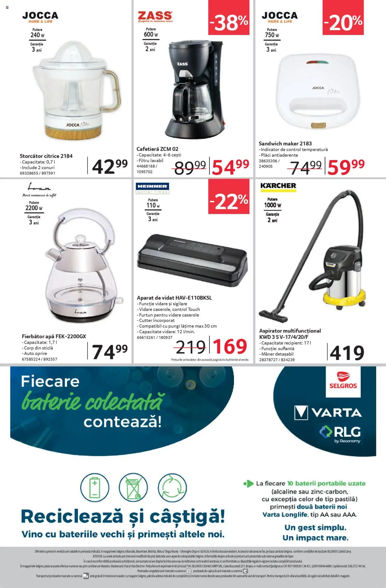 Catalog Selgros 30 Mai - 11 Iunie 2025 | Pagina 24 | Produse: Cafetieră, Aspirator, Storcător, Peluş Köpek Yatağı
