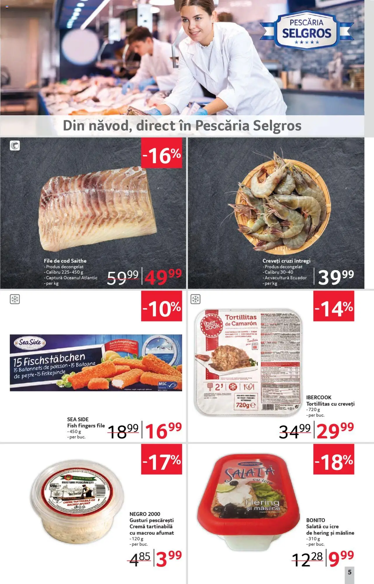 Catalog Selgros 30 Mai - 11 Iunie 2025 | Pagina 5 | Produse: Măsline, Pește, Cremă tartinabilă, Salată cu icre