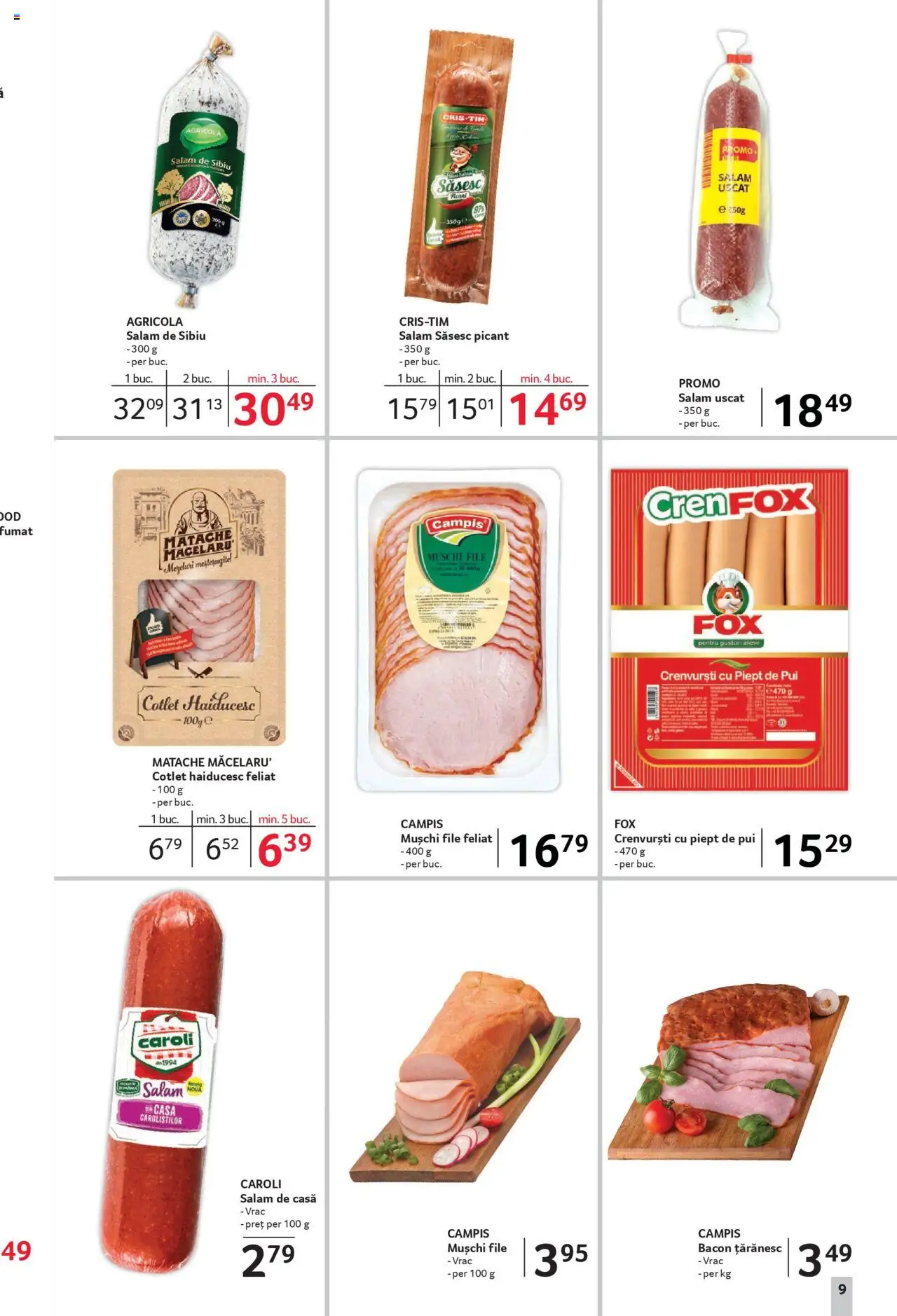 Catalog Selgros 30 Mai - 11 Iunie 2025 | Pagina 9 | Produse: Hacıyatmaz Kedi Oyuncağı, Crenvurști, Bacon, Salam
