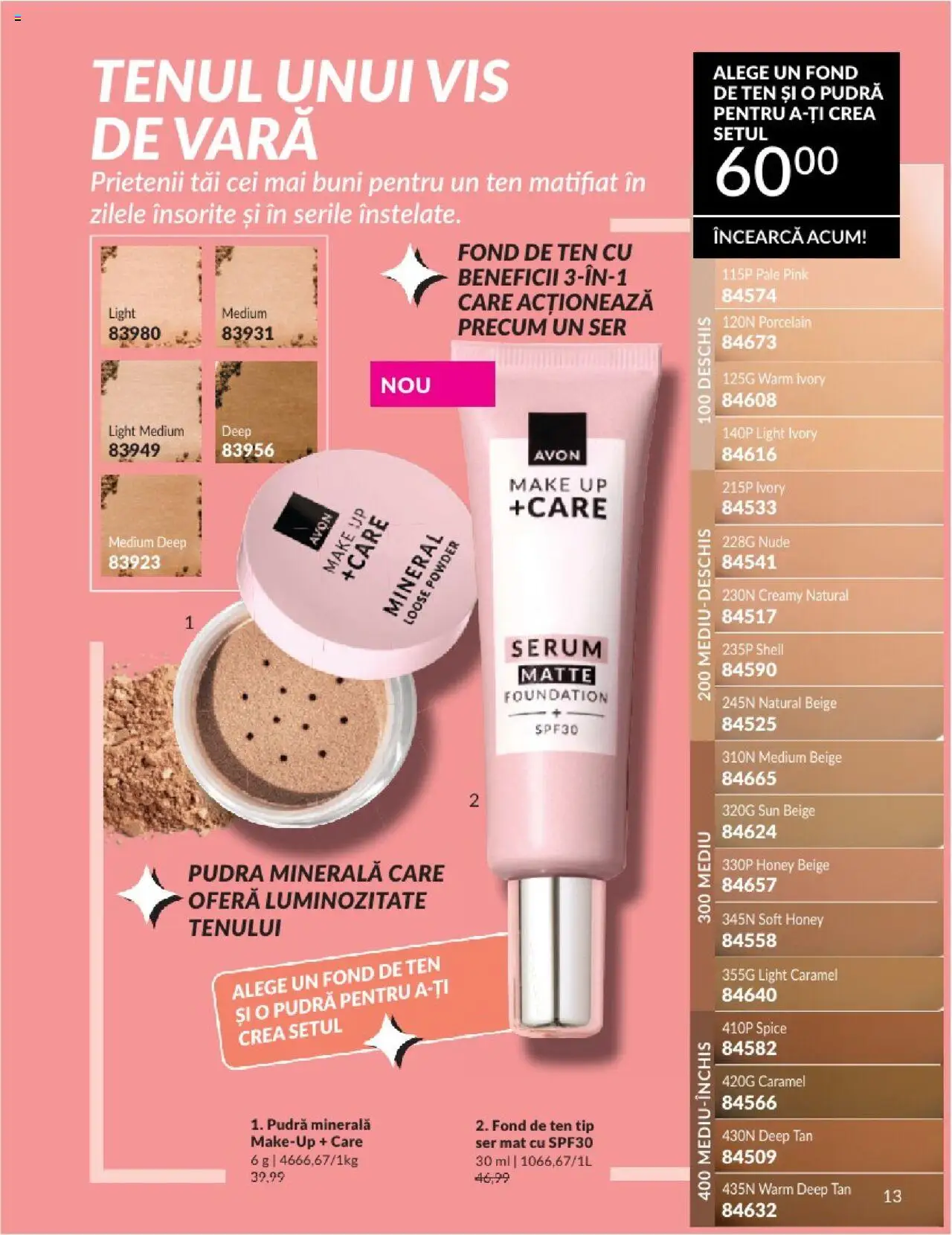 Catalog Avon 1 - 29 Iunie 2025 | Pagina 13 | Produse: Fond de ten, Serum, Pudră