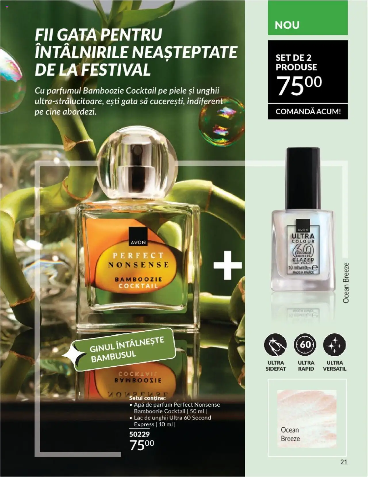 Catalog Avon 1 - 29 Iunie 2025 | Pagina 21 | Produse: Apă de parfum, Parfum, Lac de unghii, Cocktail