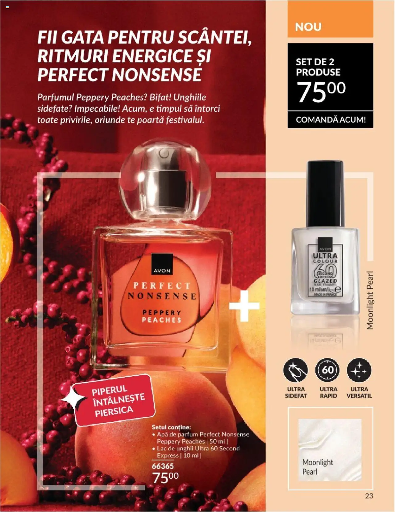 Catalog Avon 1 - 29 Iunie 2025 | Pagina 23 | Produse: Apă de parfum, Parfum, Lac de unghii, Apă