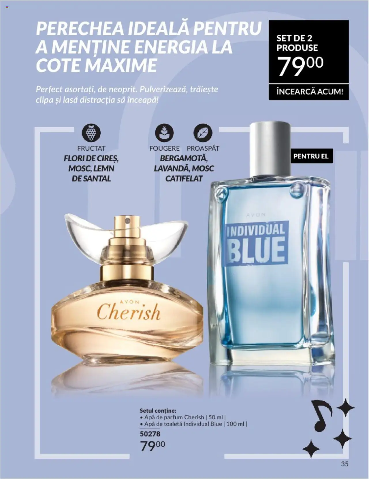 Catalog Avon 1 - 29 Iunie 2025 | Pagina 35 | Produse: Apă de parfum, Parfum, Apă de toaletă, Apă