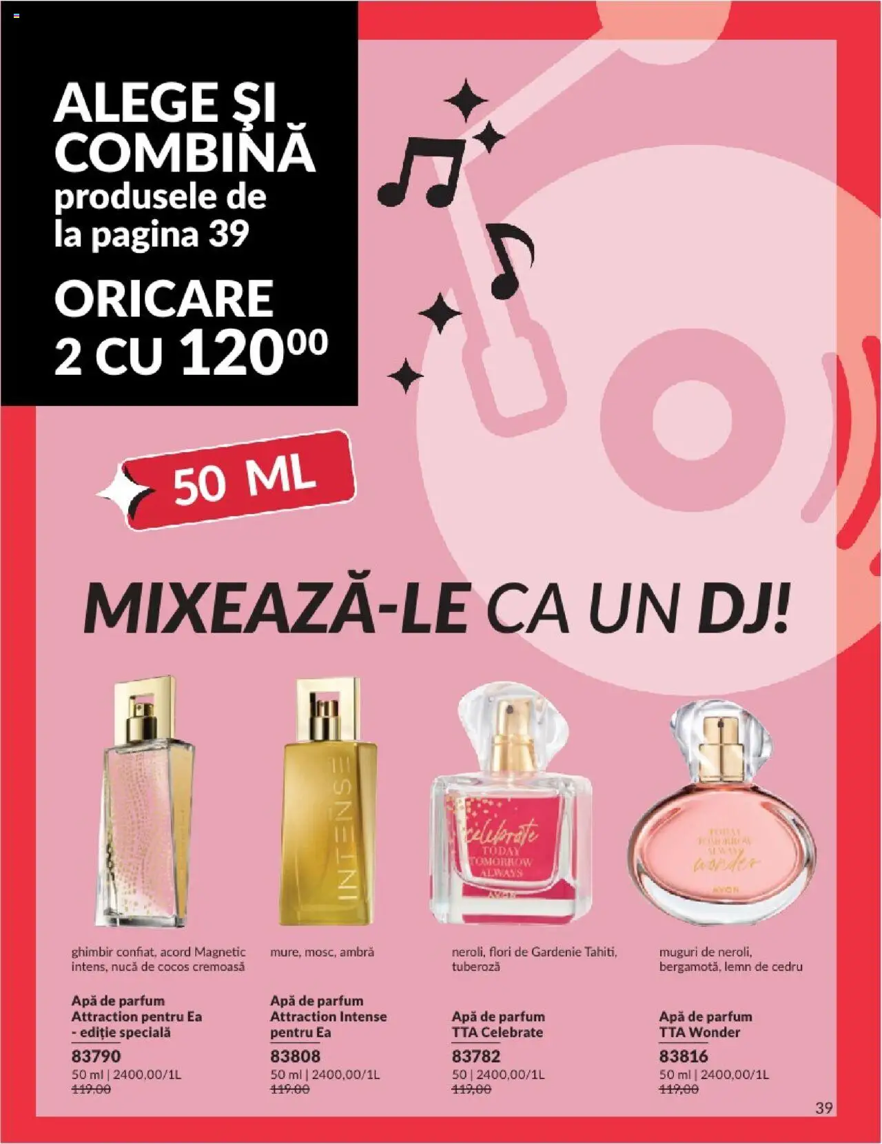 Catalog Avon 1 - 29 Iunie 2025 | Pagina 39 | Produse: Apă de parfum, Parfum, Apă