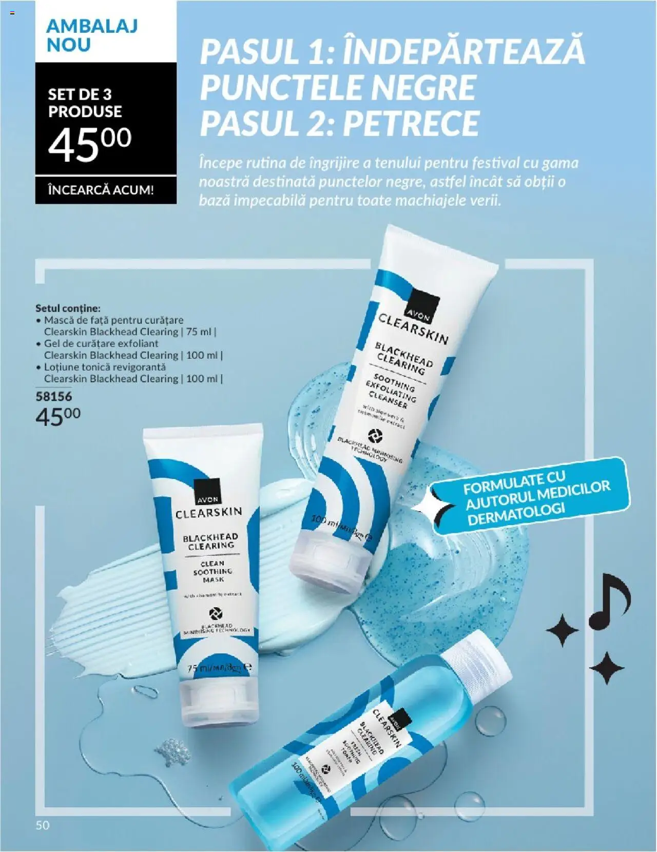Catalog Avon 1 - 29 Iunie 2025 | Pagina 50 | Produse: Exfoliant, Pomelo, Gel de curățare, Aloe vera