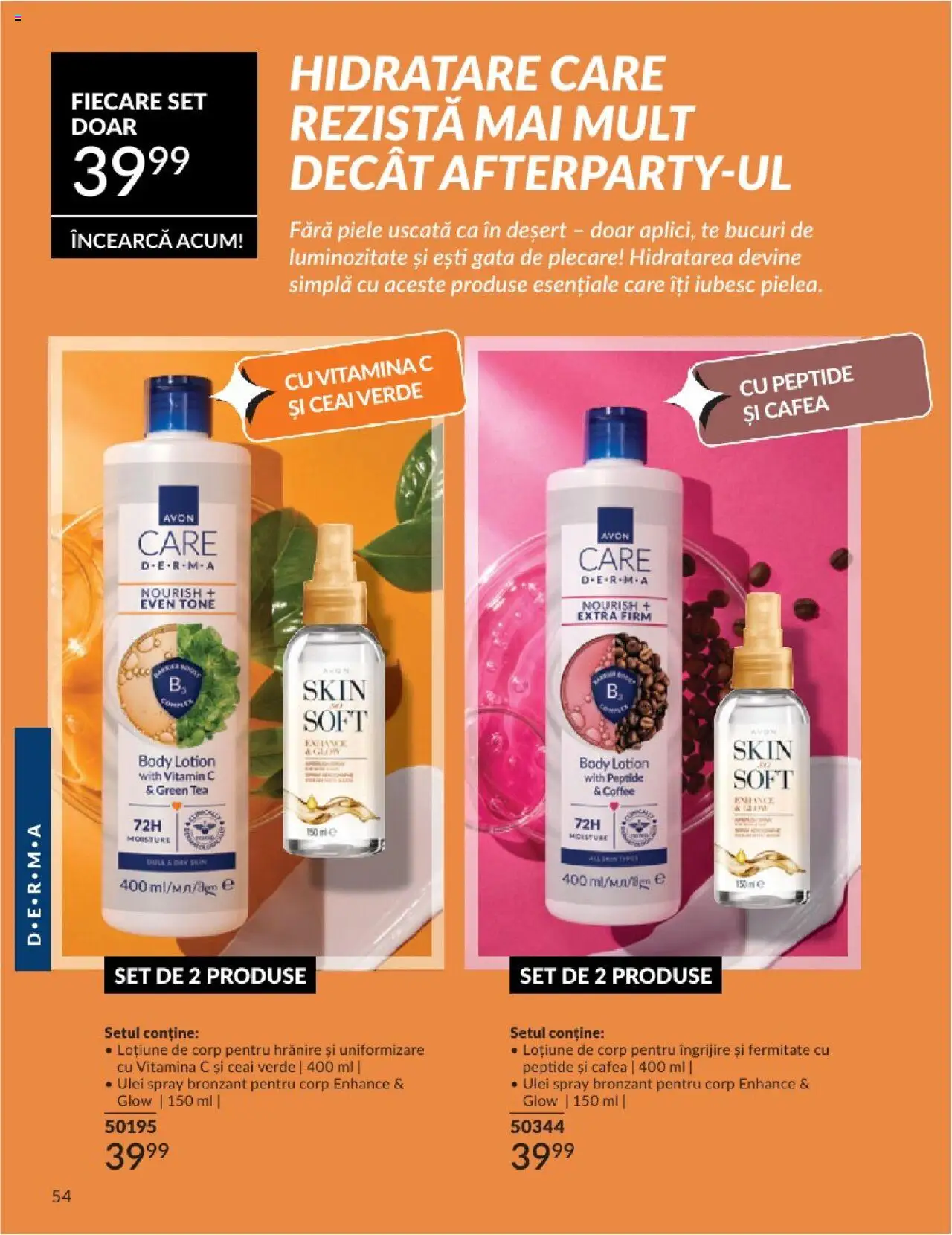 Catalog Avon 1 - 29 Iunie 2025 | Pagina 54 | Produse: Body, Ulei, Cafea, Ceai