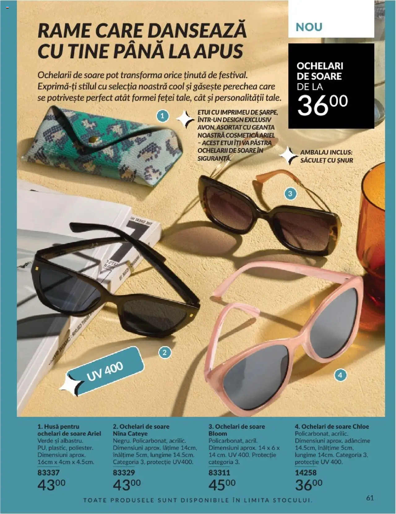 Catalog Avon 1 - 29 Iunie 2025 | Pagina 61 | Produse: Ochelari, Geantă, Ochelari de soare